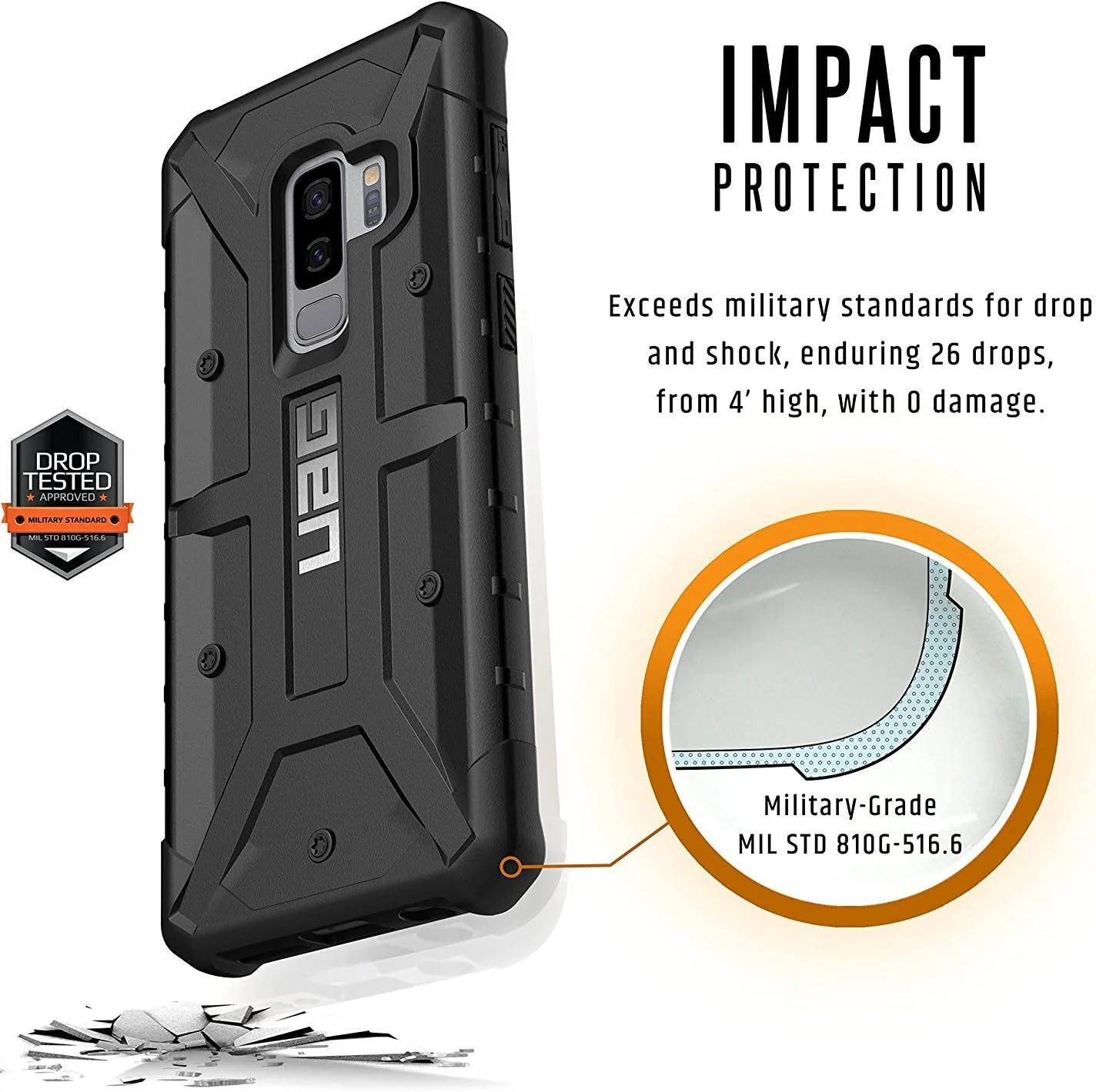 UAG PathfinderProtective Case for Samsung Galaxy S9 Plus - Black - Image 2