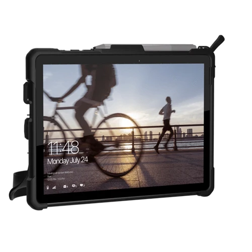 UAG Plasma Tough Case Microsoft Surface Go 4 / 3 / 2 / 1 Hand & Shoulder Strap - Ice - Image 6