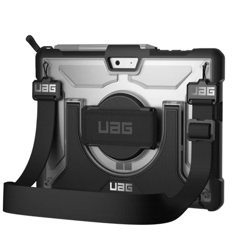 UAG Plasma Tough Case Microsoft Surface Go 4 / 3 / 2 / 1 Hand & Shoulder Strap - Ice - Image 7