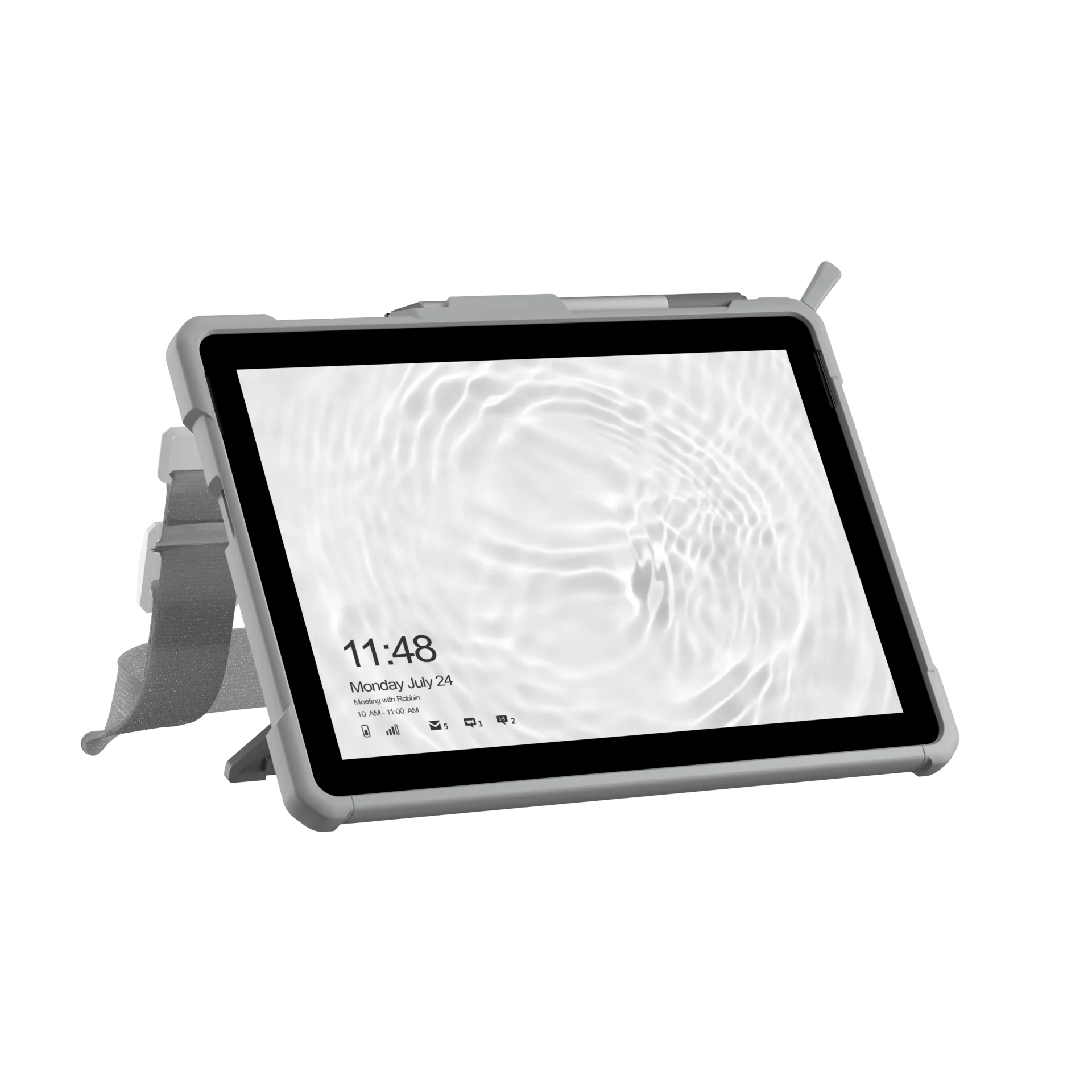 UAG Plasma Healthcare Microsoft Surface Go 4 / 3 / 2 / 1 Hand & Shoulder Strap - White - Image 11