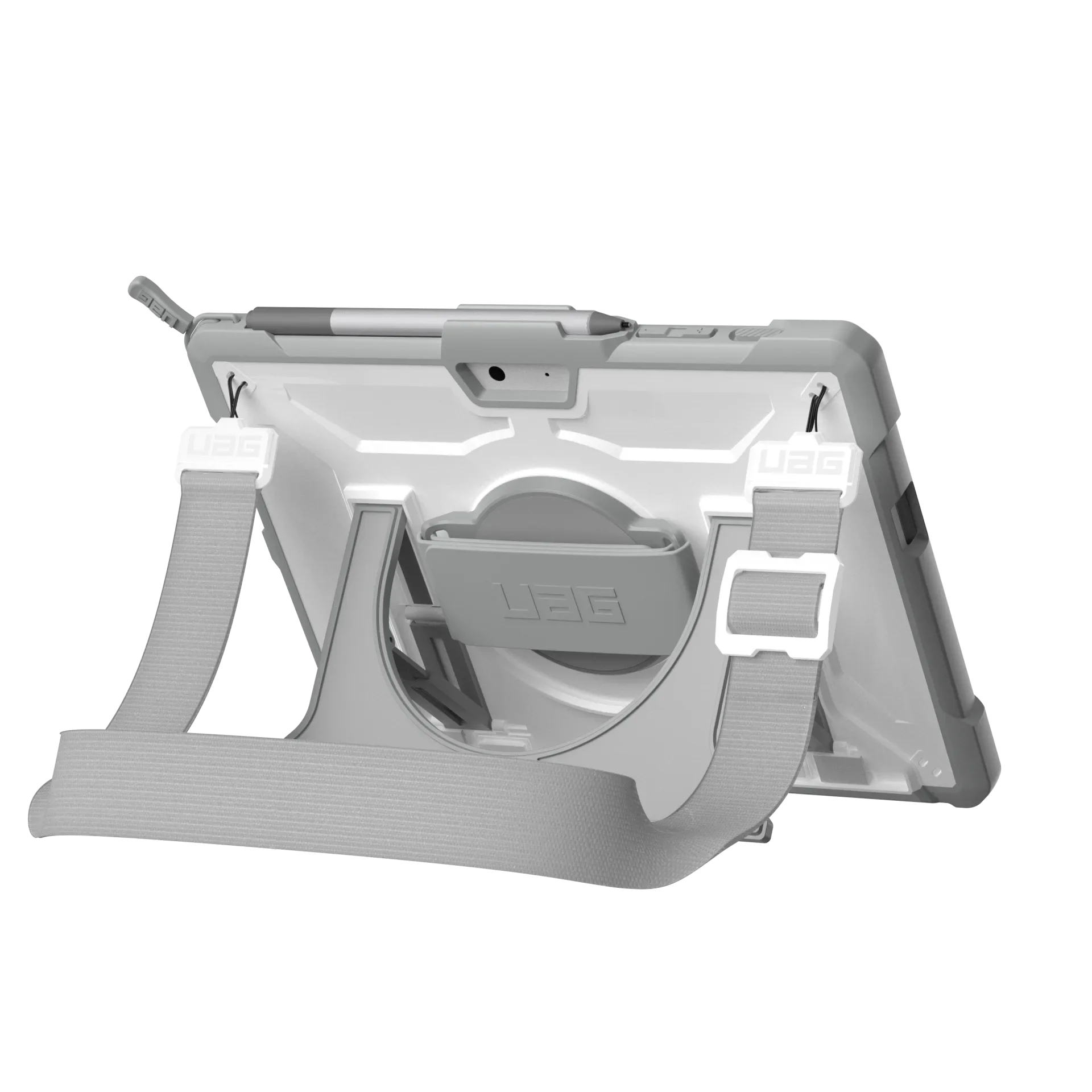 UAG Plasma Healthcare Microsoft Surface Go 4 / 3 / 2 / 1 Hand & Shoulder Strap - White - Image 4