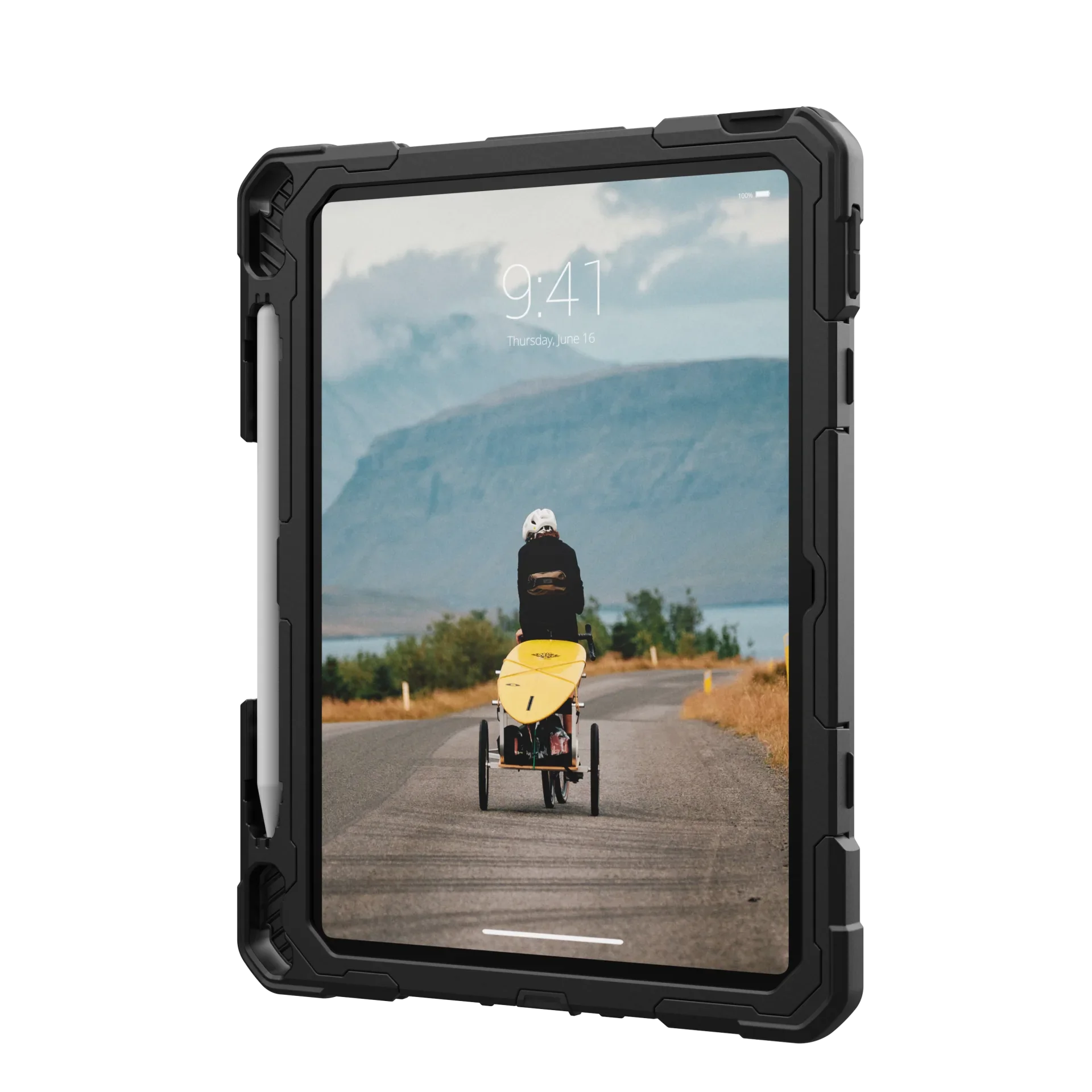 UAG Plasma Rugged Case iPad 10th / 11th Gen 10.9  Kickstand & Handstrap - Black - Image 10