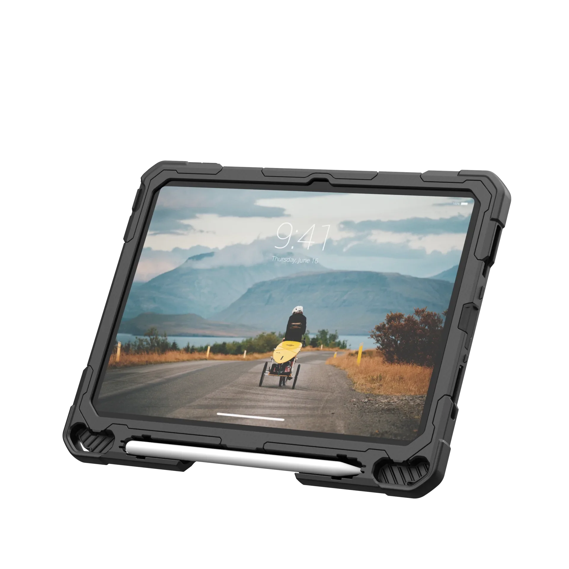 UAG Plasma Rugged Case iPad 10th / 11th Gen 10.9  Kickstand & Handstrap - Black - Image 8
