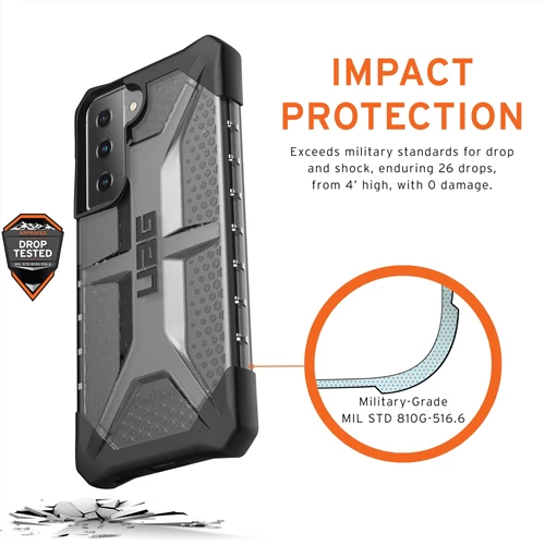 UAG Plasma Rugged Case Samsung S21 PLUS 5G 6.7 inch - Ash - Image 3