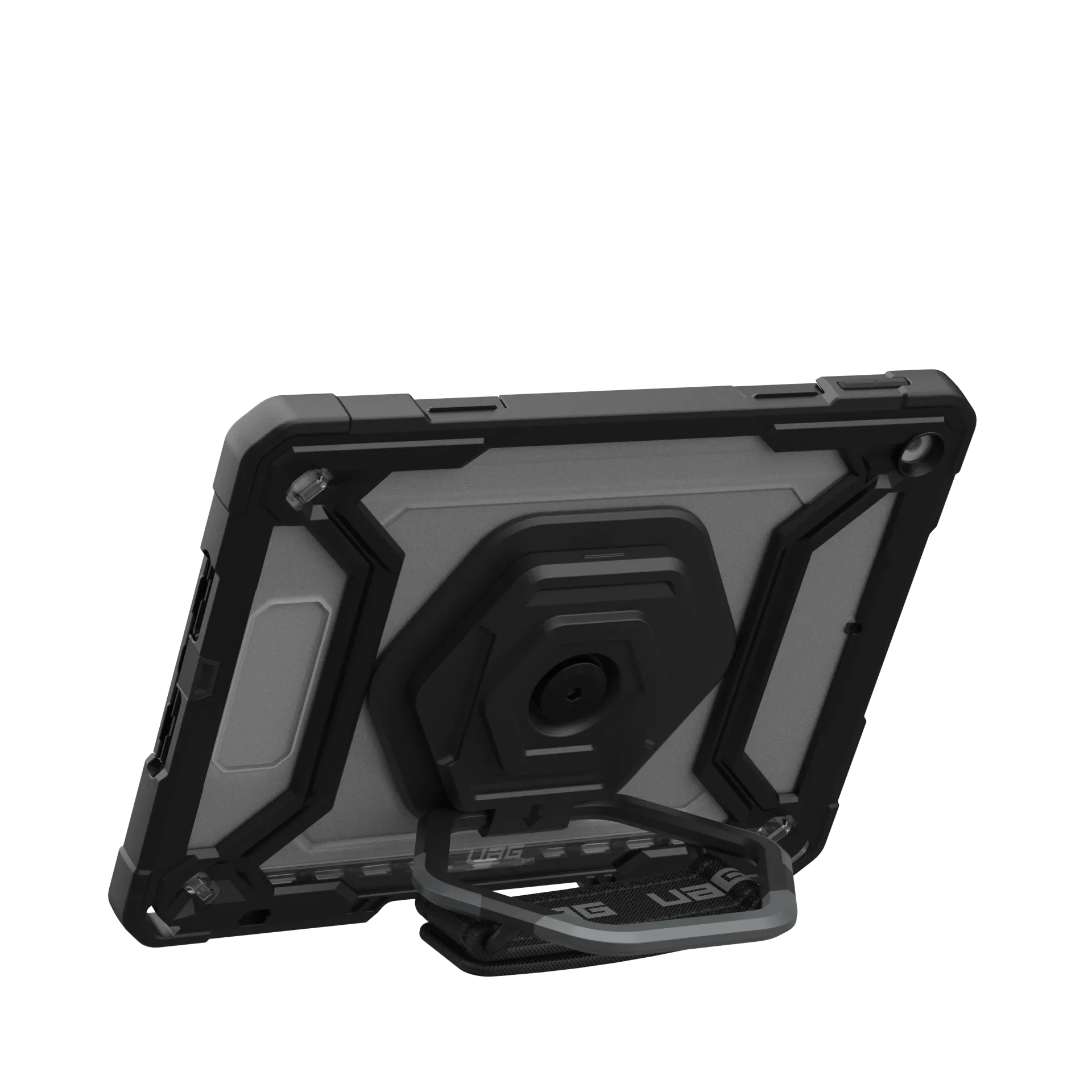 UAG Plasma Tough Case iPad 9 / 8 / 7 10.2 Kickstand & Handstrap - Black - Image 13