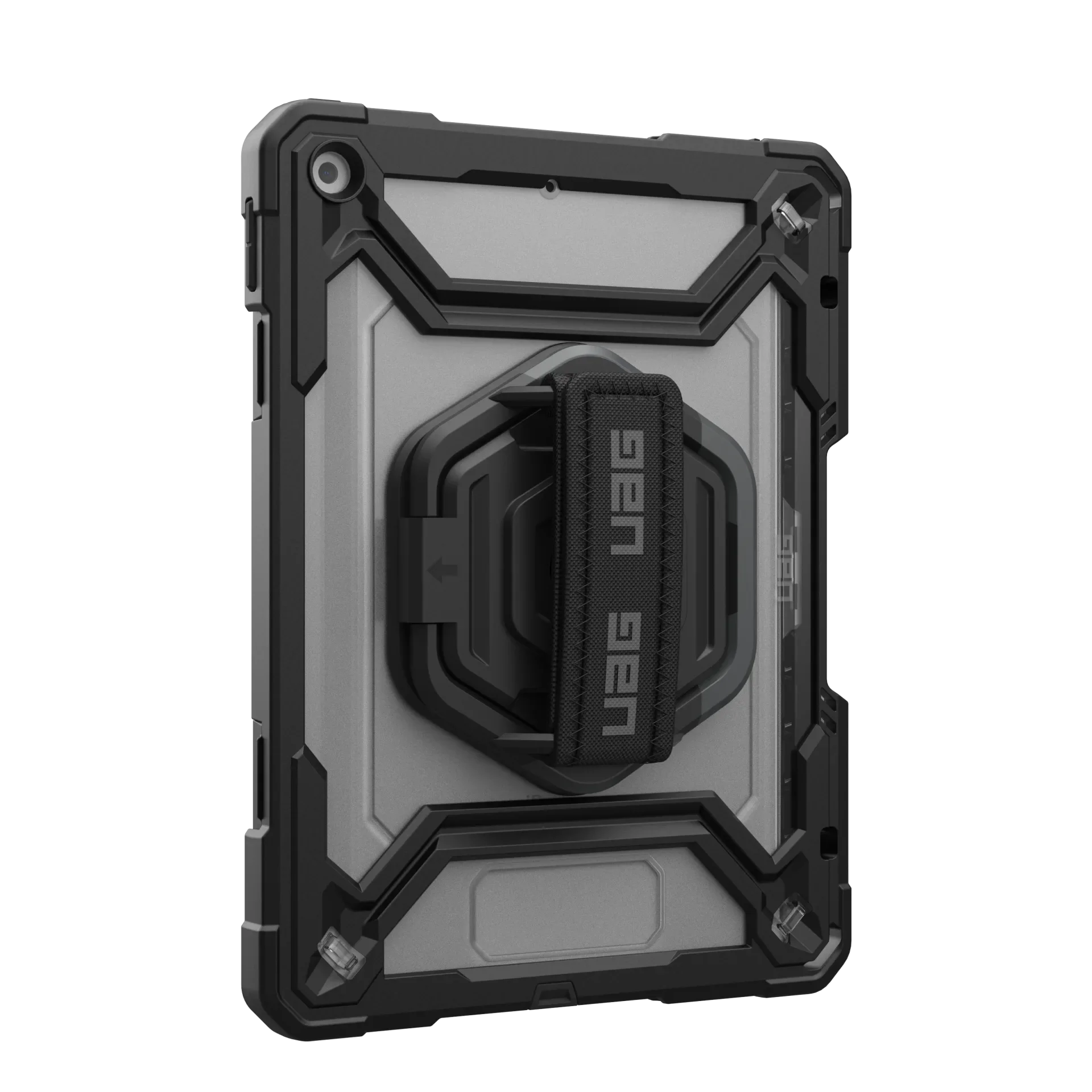 UAG Plasma Tough Case iPad 9 / 8 / 7 10.2 Kickstand & Handstrap - Black - Image 9