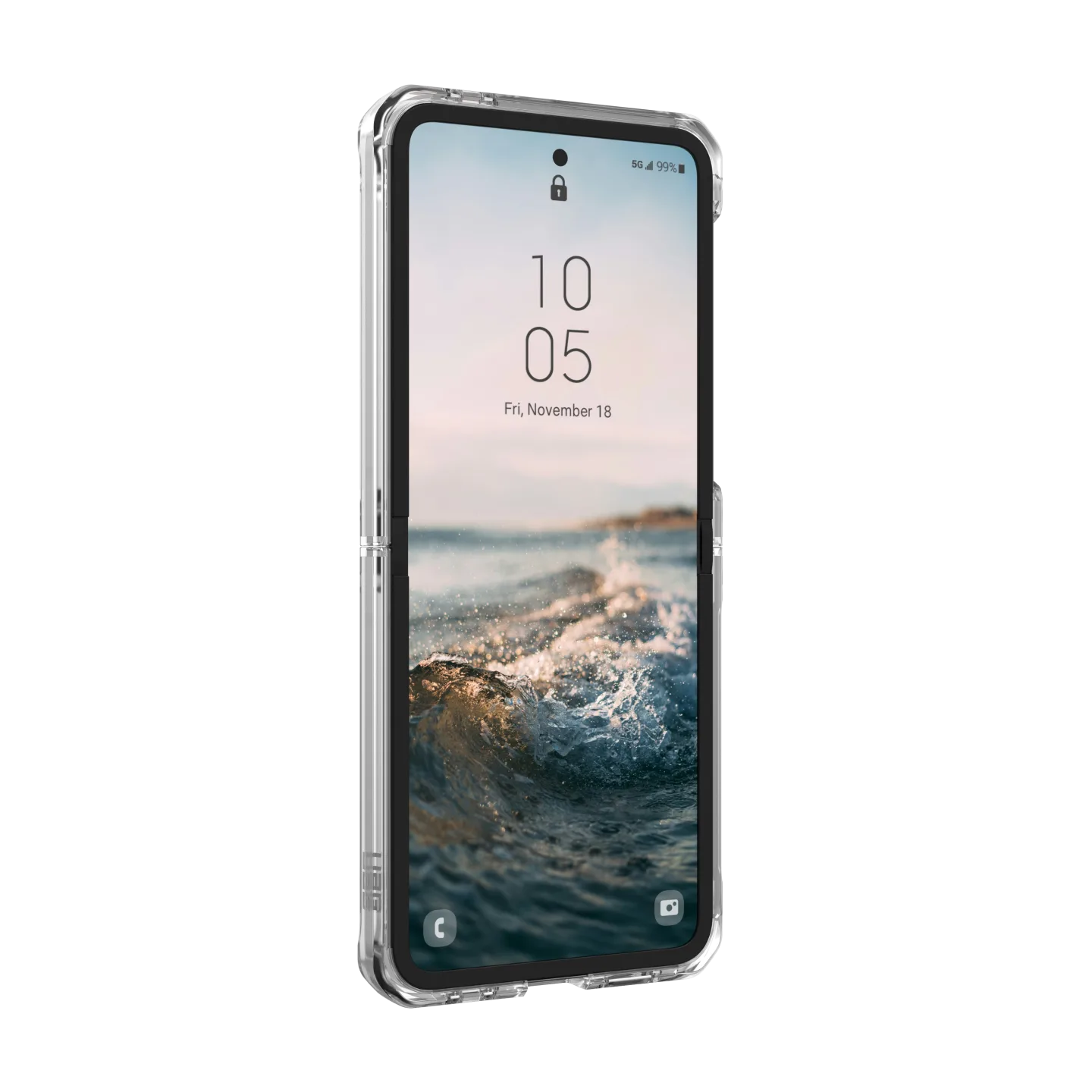 UAG Plyo Case for Samsung Galaxy Z Flip 6 / Flip 7 FE - Ice - Image 3
