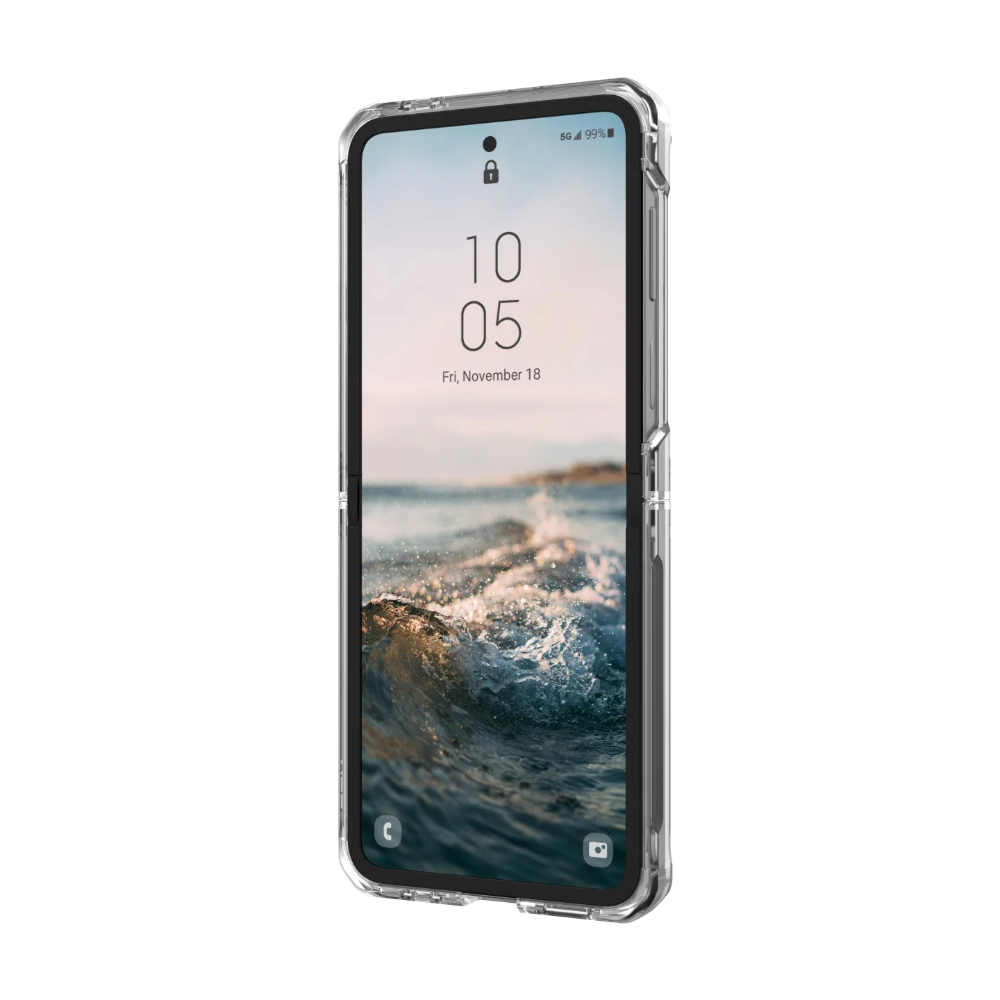 UAG Plyo Case for Samsung Galaxy Z Flip 6 / Flip 7 FE - Ice - Image 5