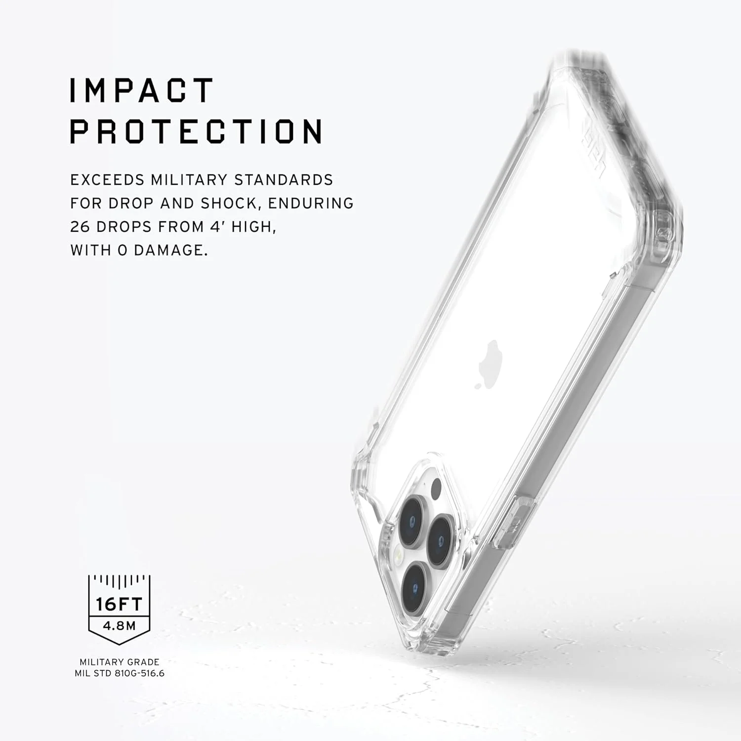 UAG Plyo Rugged Case iPhone 15 Pro Max 6.7 - Clear - Image 2