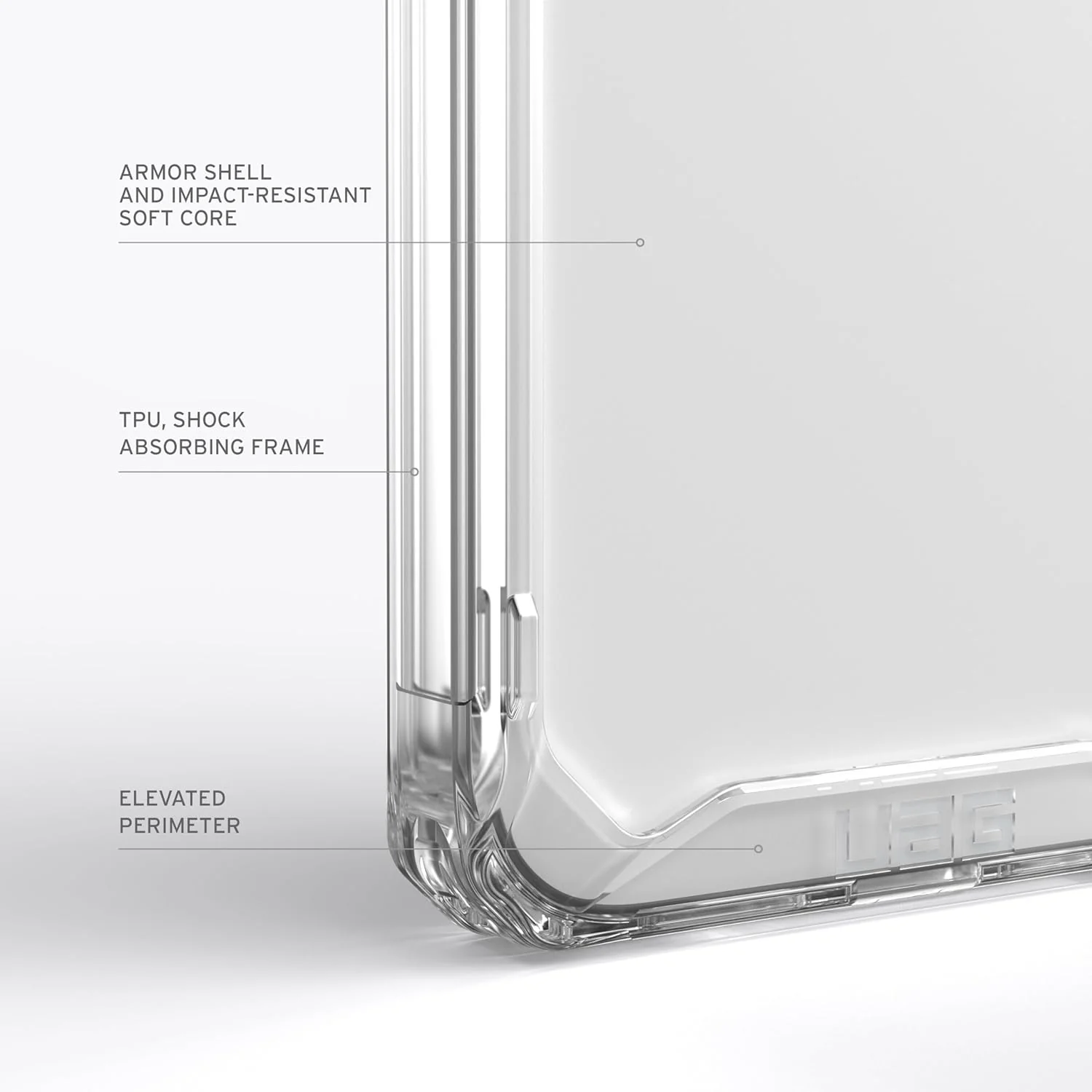 UAG Plyo Rugged Case iPhone 15 Pro Max 6.7 - Clear - Image 3