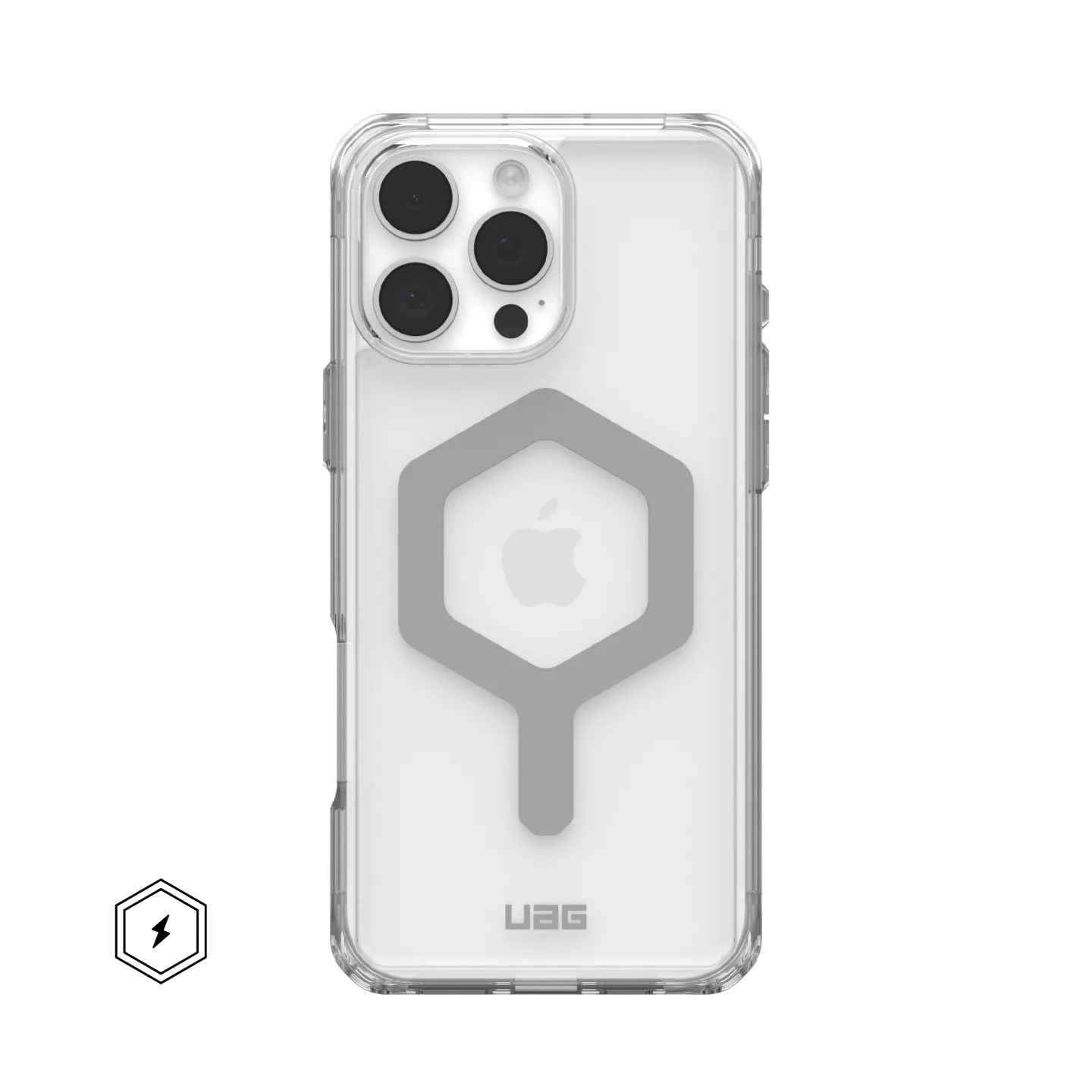 UAG Plyo Clear Case & MagSafe for iPhone 16 Pro 6.3 - Ice / Silver - Image 5