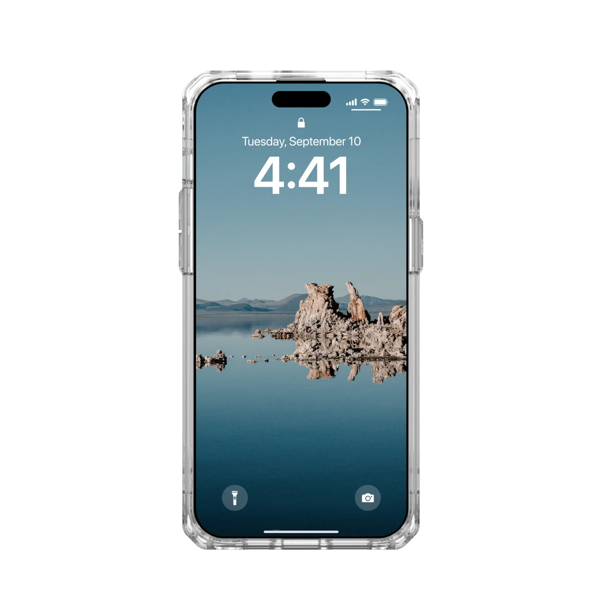 UAG Plyo Clear & MagSafe Case iPhone 15 Pro Max 6.7 Ice White - Image 4