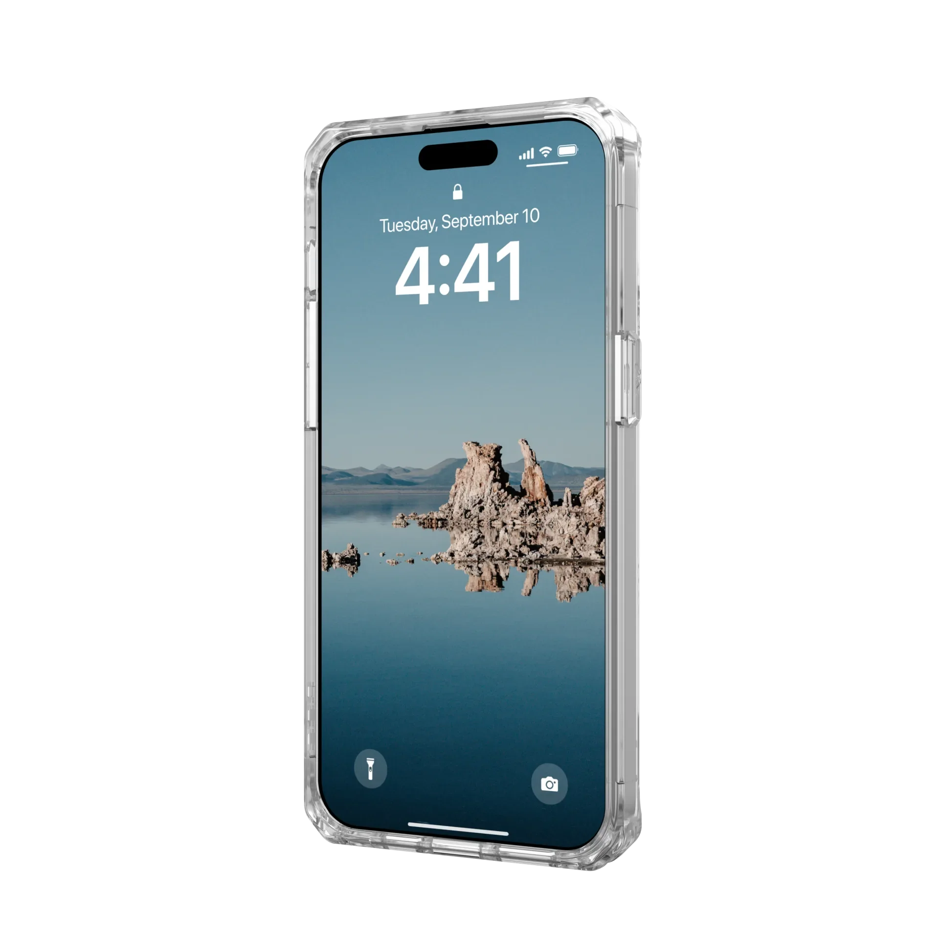 UAG Plyo Clear & MagSafe Case iPhone 15 Pro Max 6.7 Ice White - Image 5