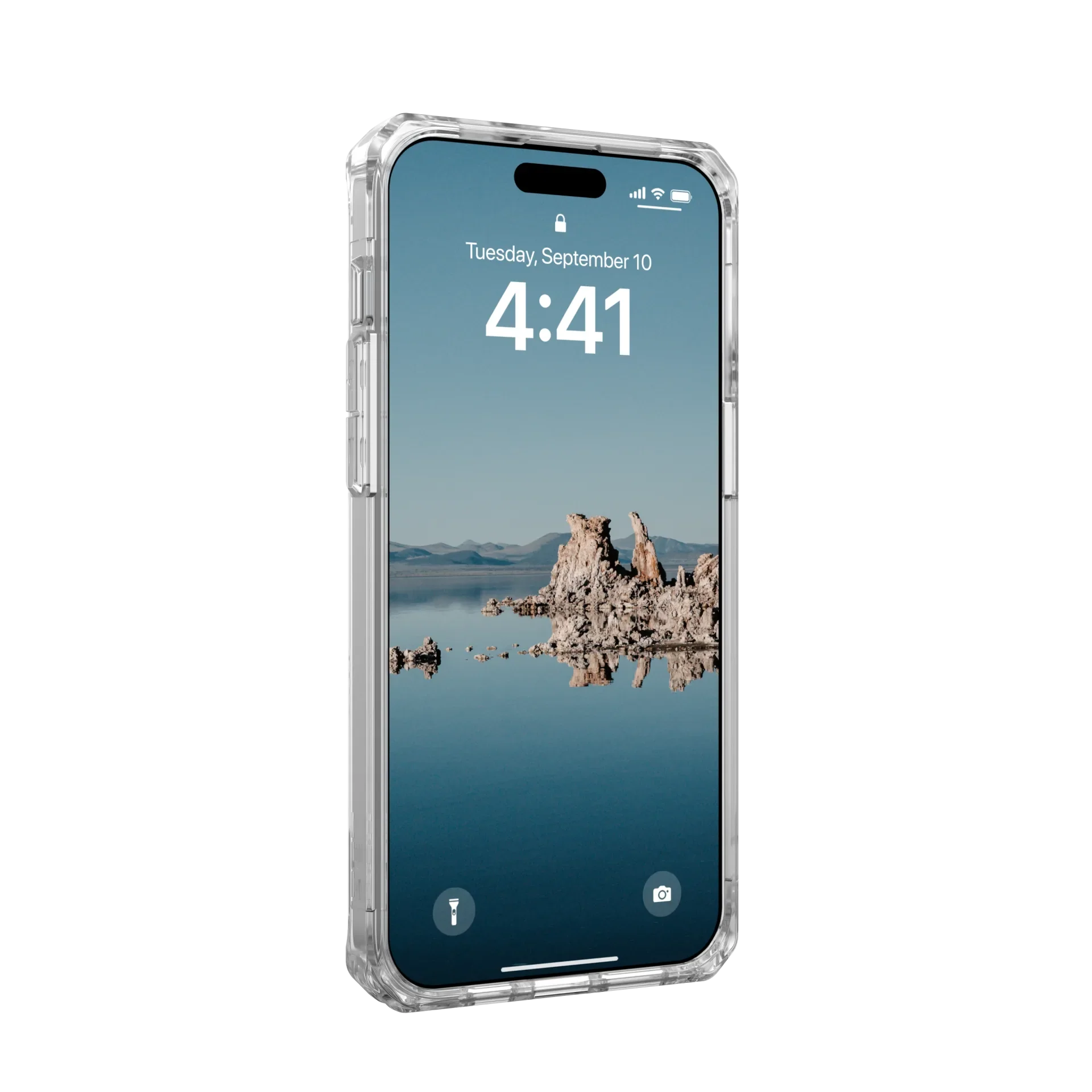 UAG Plyo Clear & MagSafe Case iPhone 15 Pro Max 6.7 Ice White - Image 6