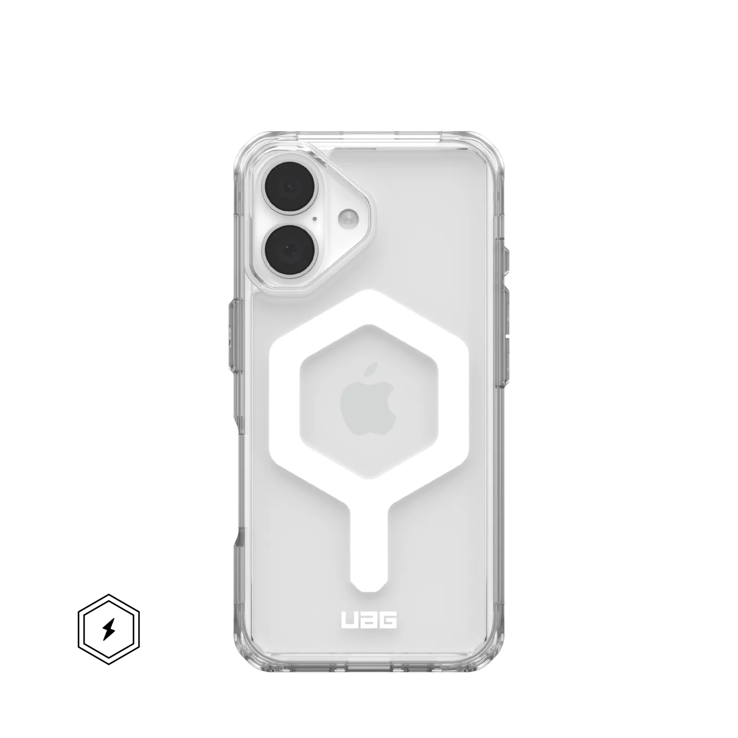 UAG Plyo iPhone 16 6.1 Standard Case & MagSafe - Ice / White - Image 4