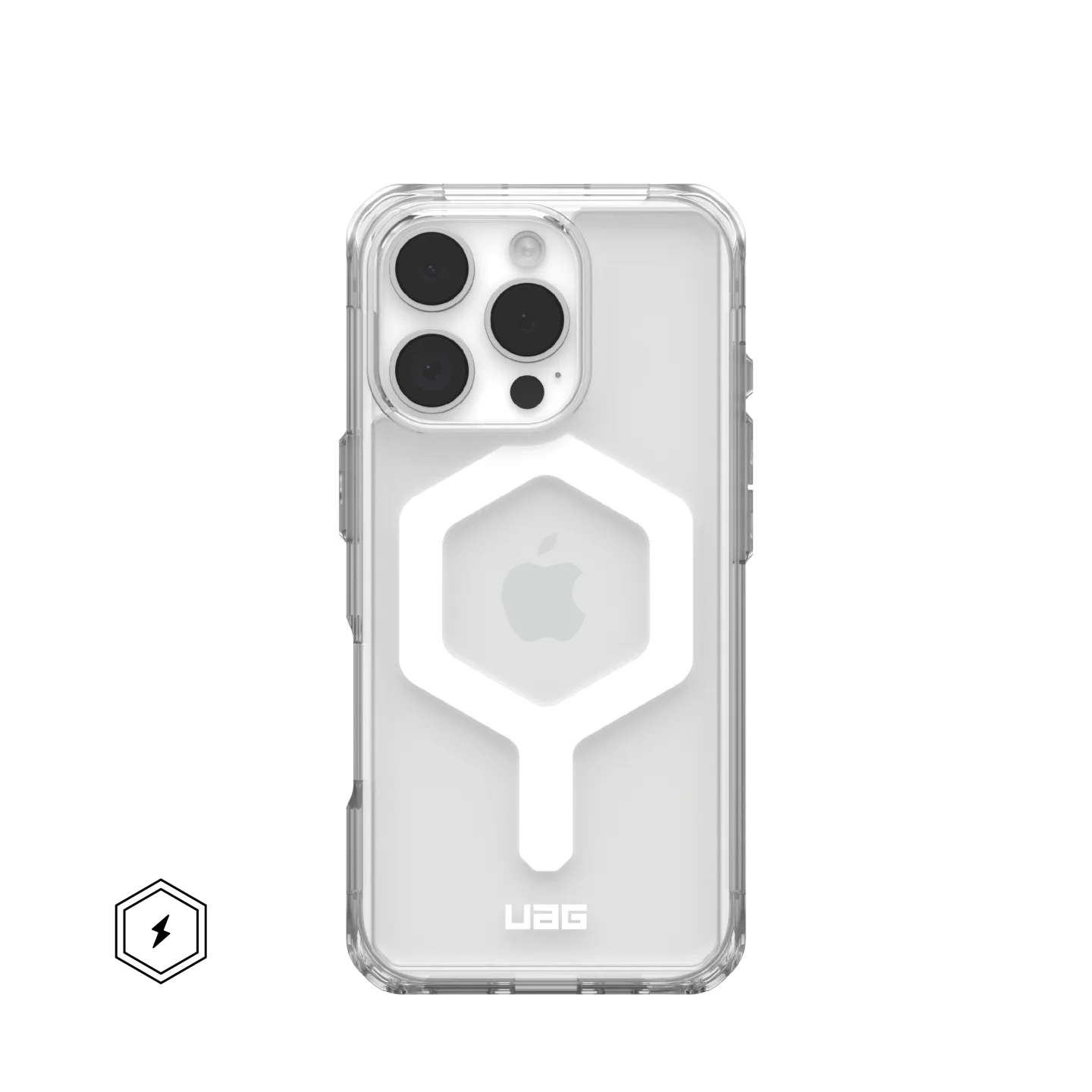 UAG Plyo Clear Case & MagSafe for iPhone 16 Pro Max 6.9 - Ice / White - Image 2