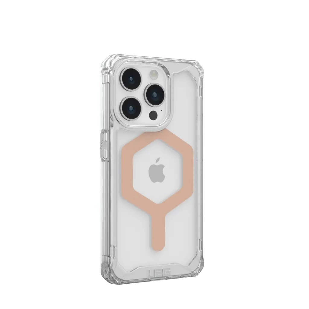 UAG Plyo Clear & MagSafe Case iPhone 15 Pro 6.1 Ice Rose Gold - Image 2