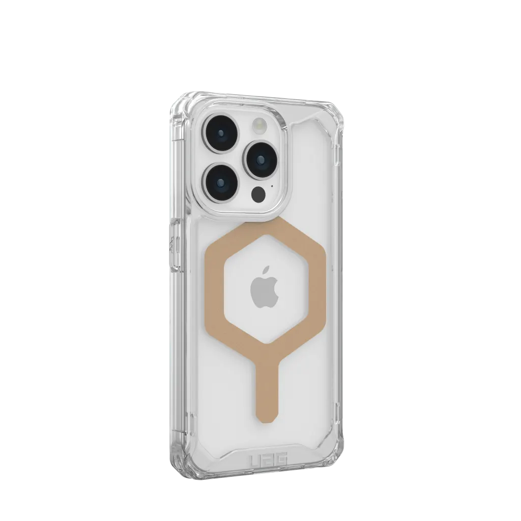UAG Plyo Clear & MagSafe Case iPhone 15 Pro Max 6.7 Ice Gold - Image 3