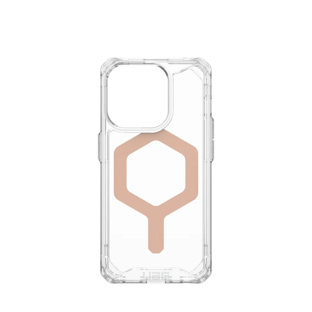 UAG Plyo Clear & MagSafe Case iPhone 15 Pro Max 6.7 Ice Rose Gold - Image 5