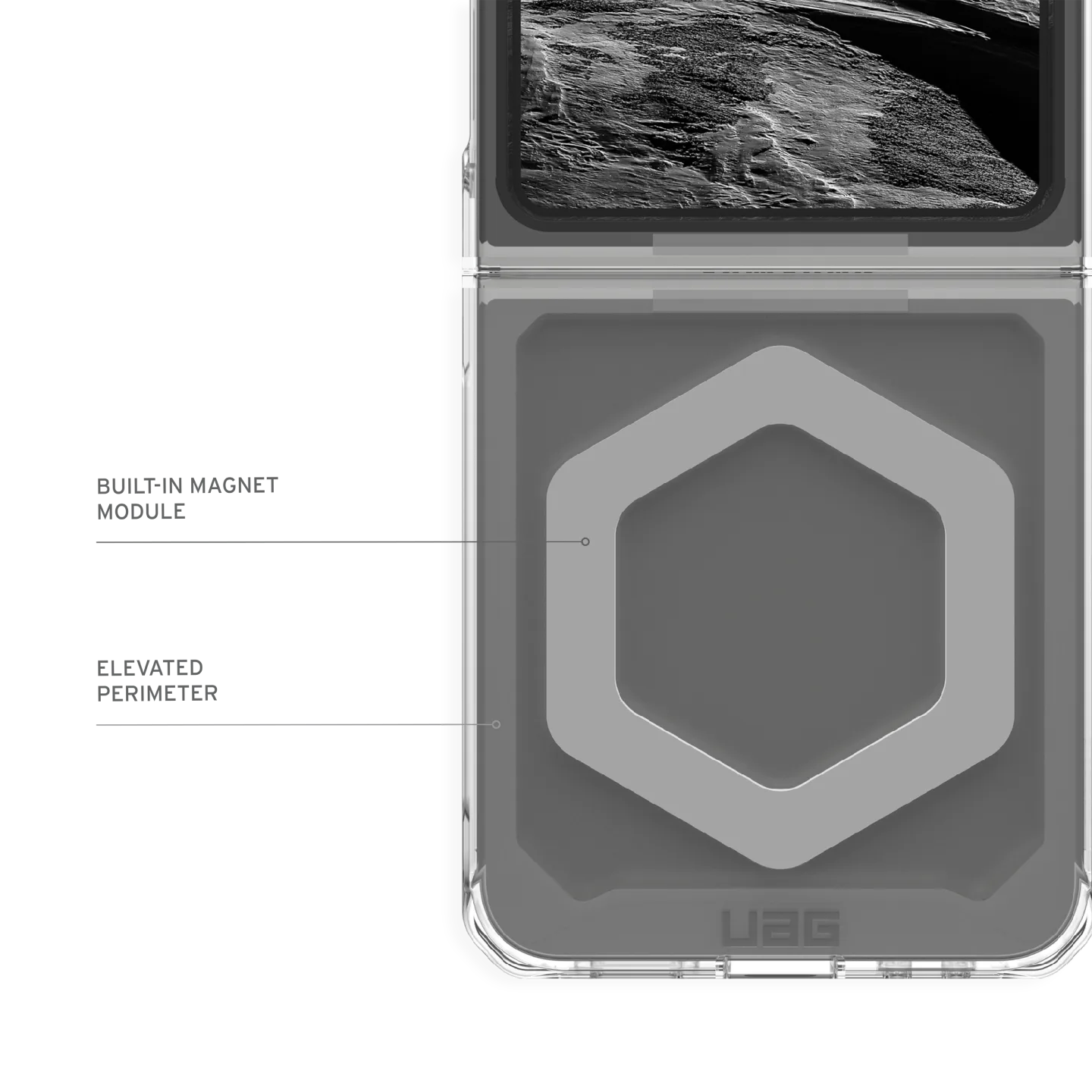 UAG Plyo Pro Case for Samsung Galaxy Z Flip 6 / Flip 7 FE) - Ice/Silver - Image 13