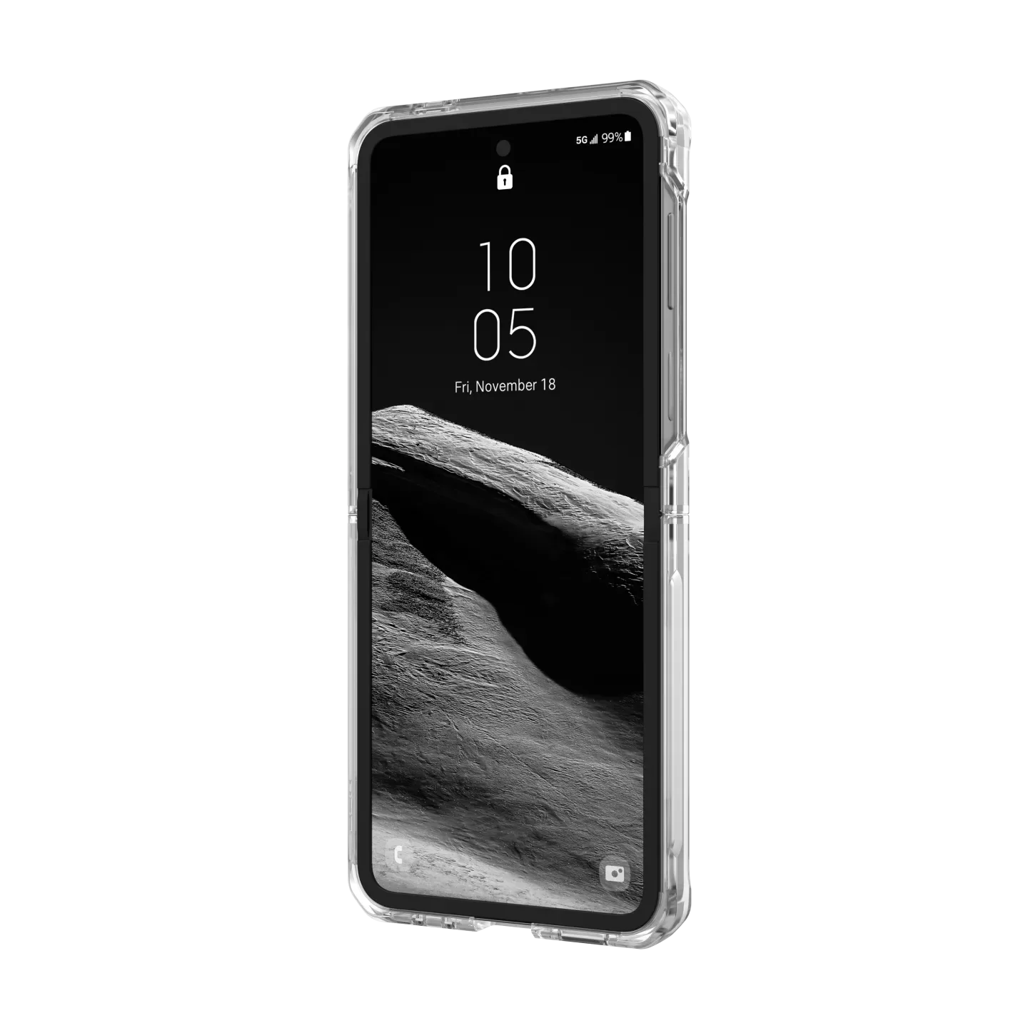 UAG Plyo Pro Case for Samsung Galaxy Z Flip 6 / Flip 7 FE) - Ice/Silver - Image 3