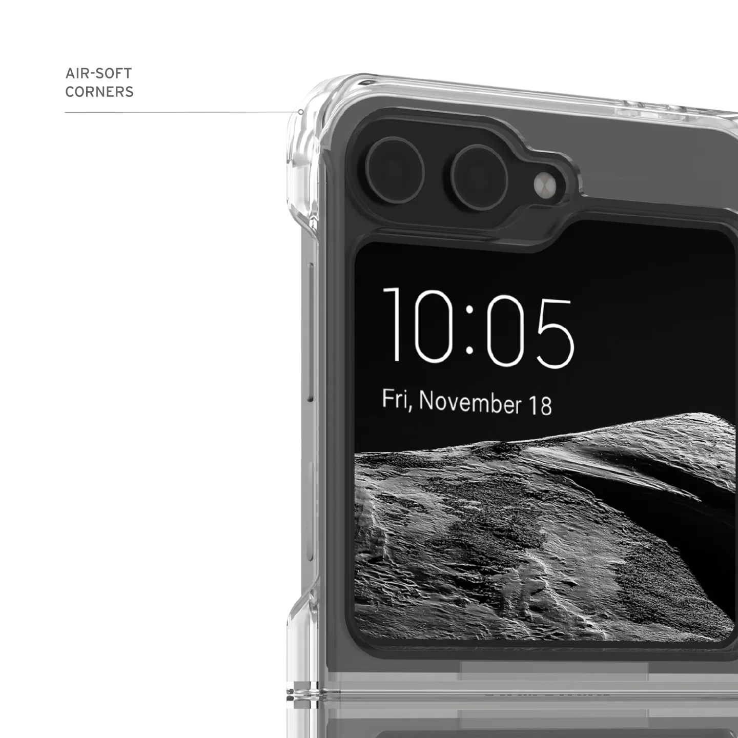 UAG Plyo Pro Case for Samsung Galaxy Z Flip 6 / Flip 7 FE) - Ice/Silver - Image 4
