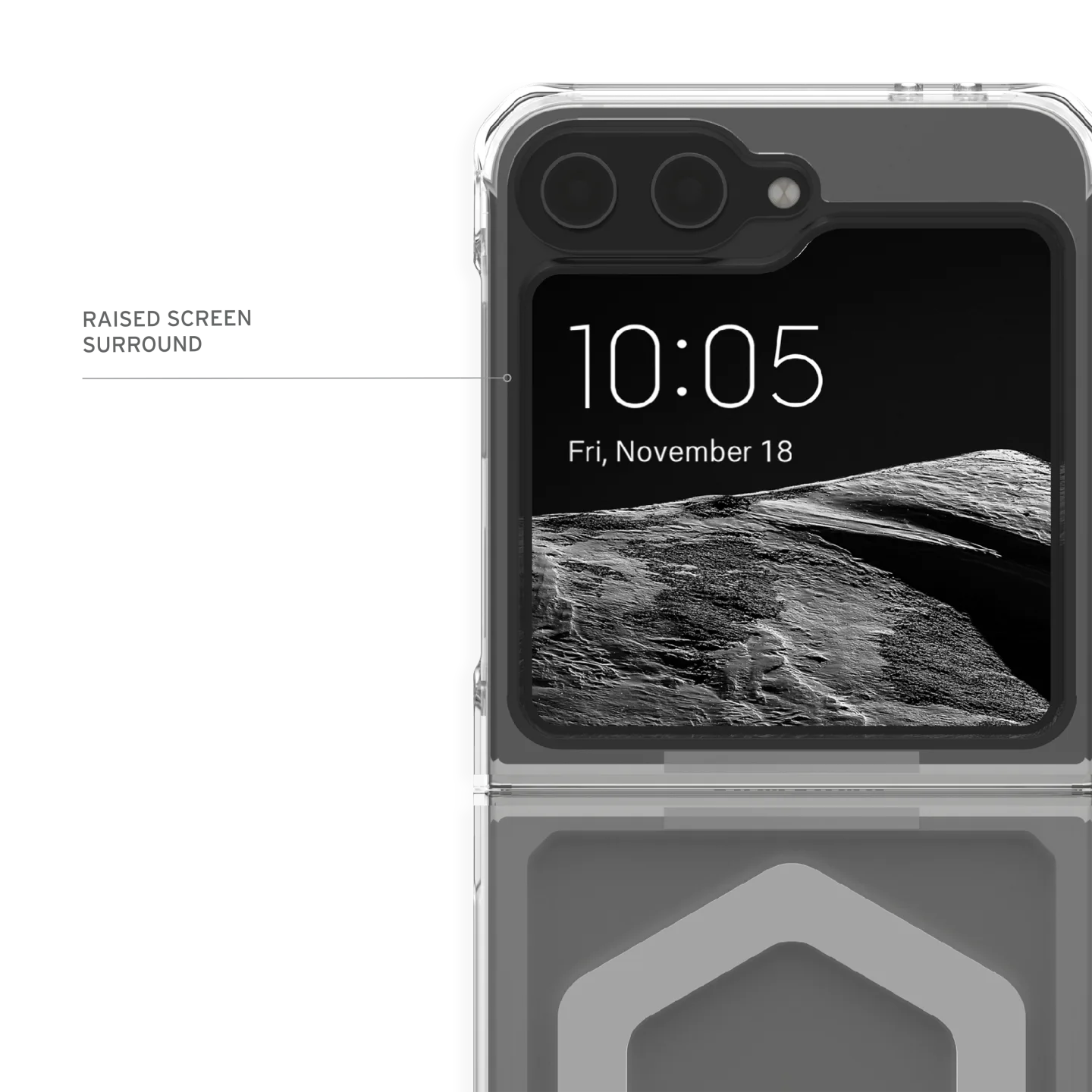 UAG Plyo Pro Case for Samsung Galaxy Z Flip 6 / Flip 7 FE) - Ice/Silver - Image 7