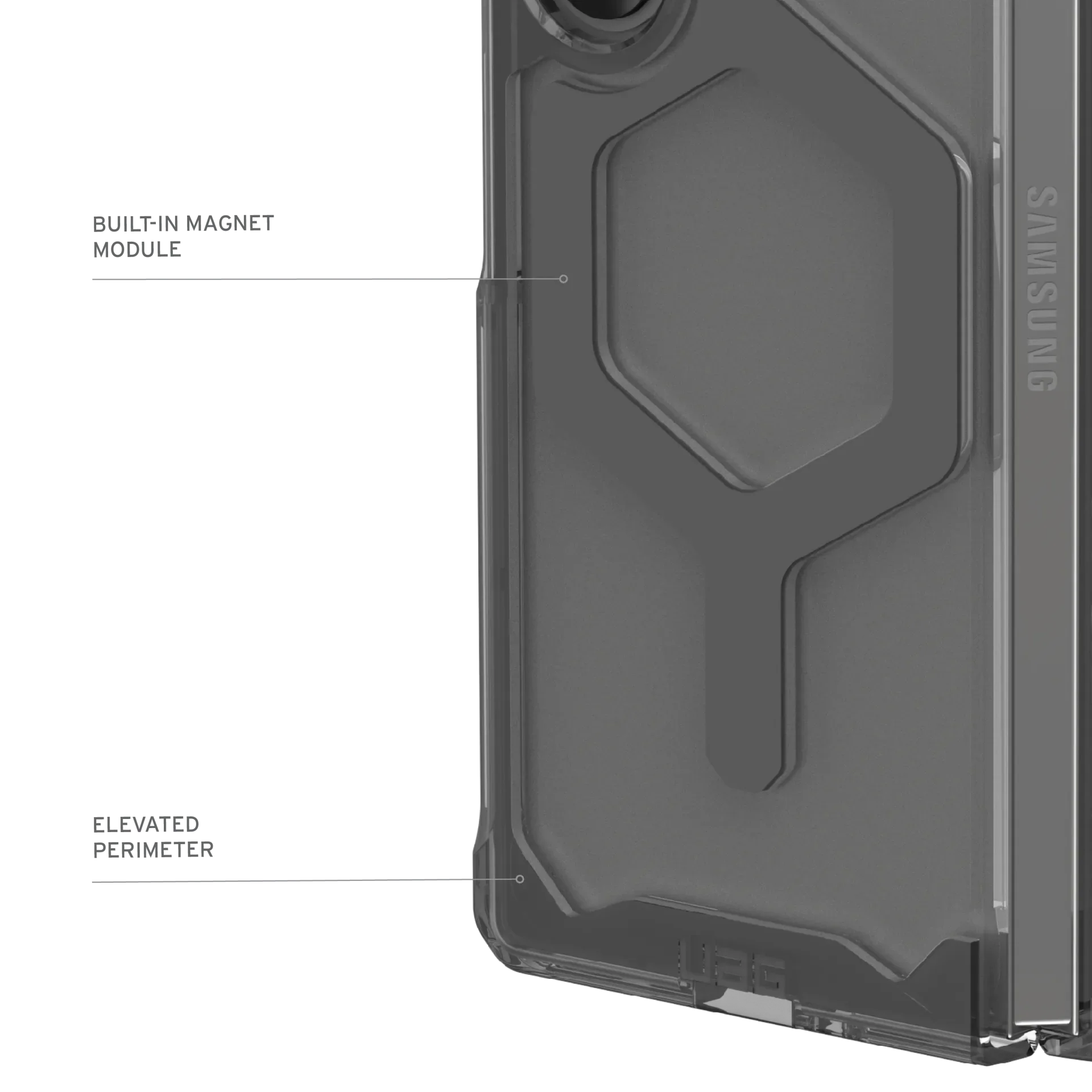 UAG Plyo Pro Case for Samsung Galaxy Z Fold 6 (2024) - Ash/Space Grey - Image 11
