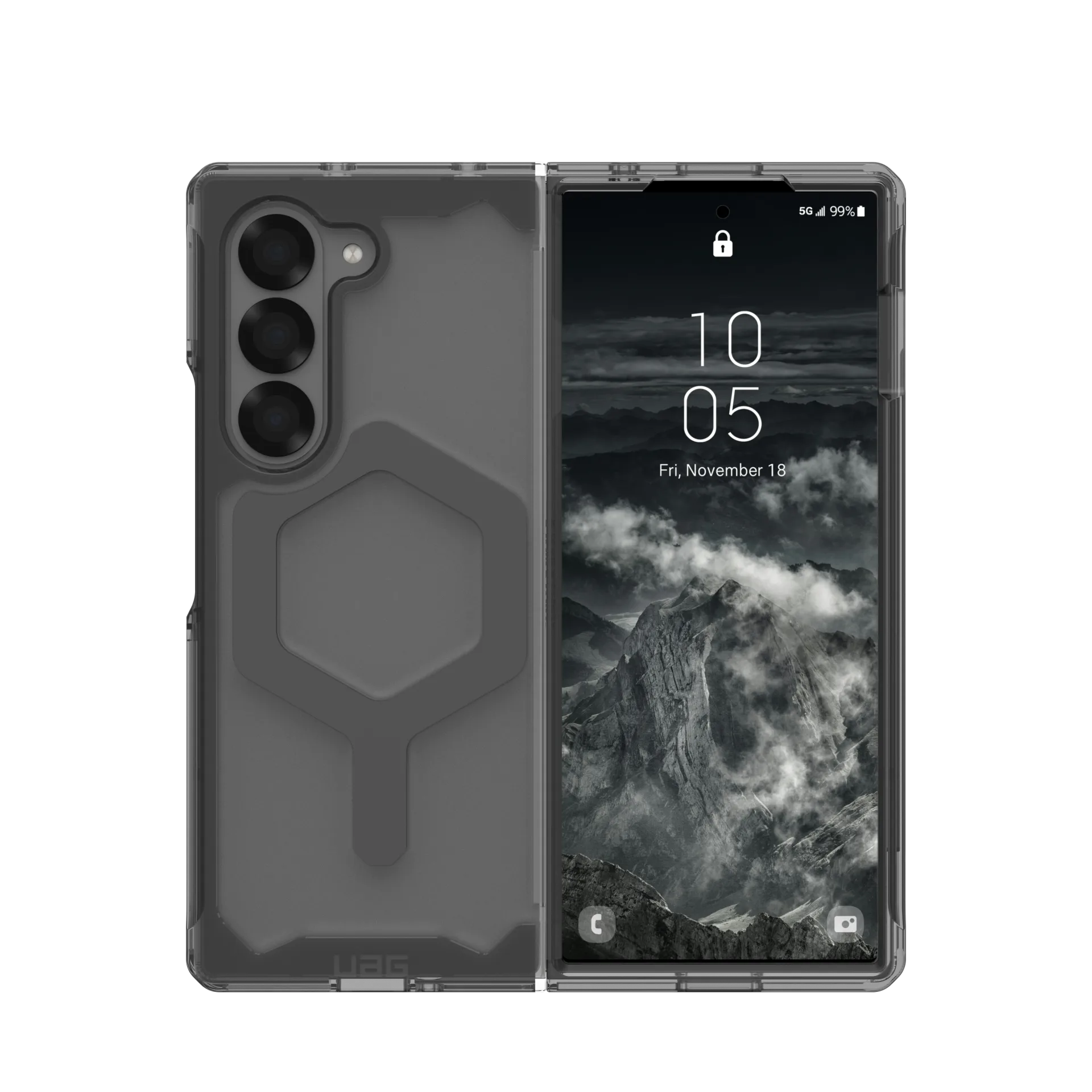 UAG Plyo Pro Case for Samsung Galaxy Z Fold 6 (2024) - Ash/Space Grey - Image 2