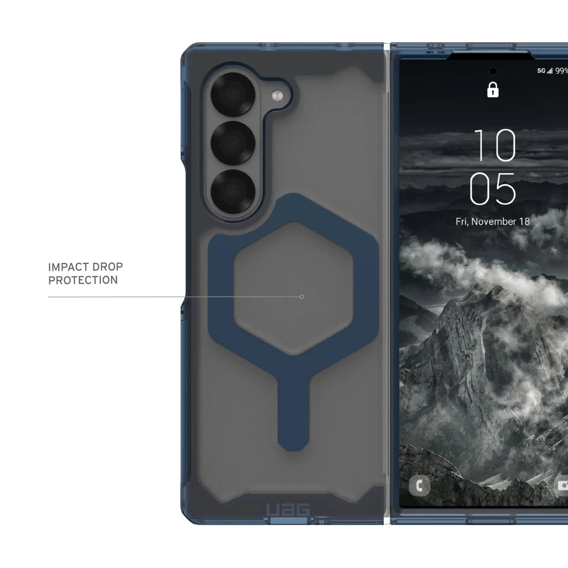 UAG Plyo Pro Case for Samsung Galaxy Z Fold 6 (2024) - Ice /Mallard - Image 14