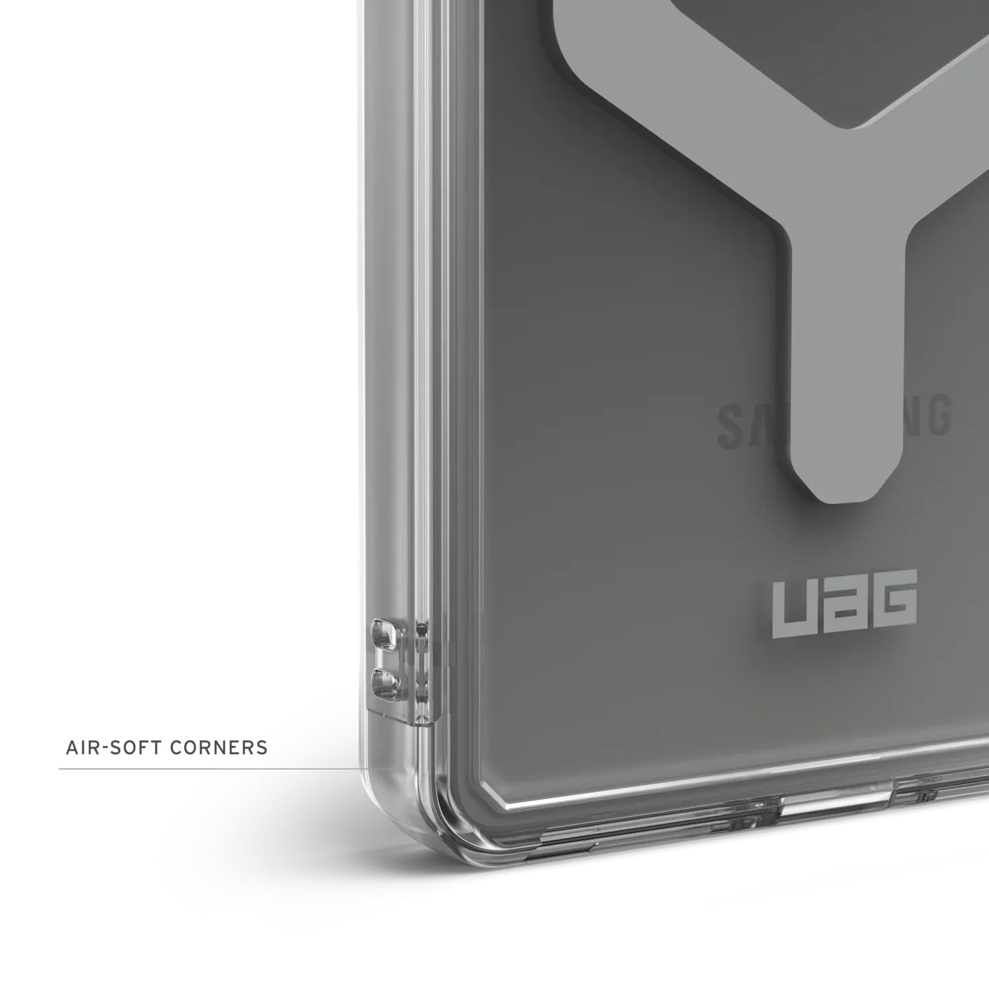 UAG Plyo Pro Rugged Case & Magnet Samsung S25 Ultra - Black / Clear Ombre - Image 4