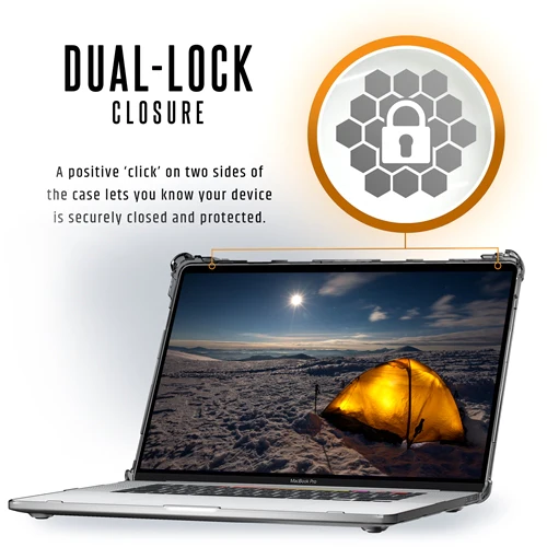 UAG Plyo Tough & Rugged Protective Case for Macbook Pro 16 in 2019-2020 - Clear Ice - Image 5
