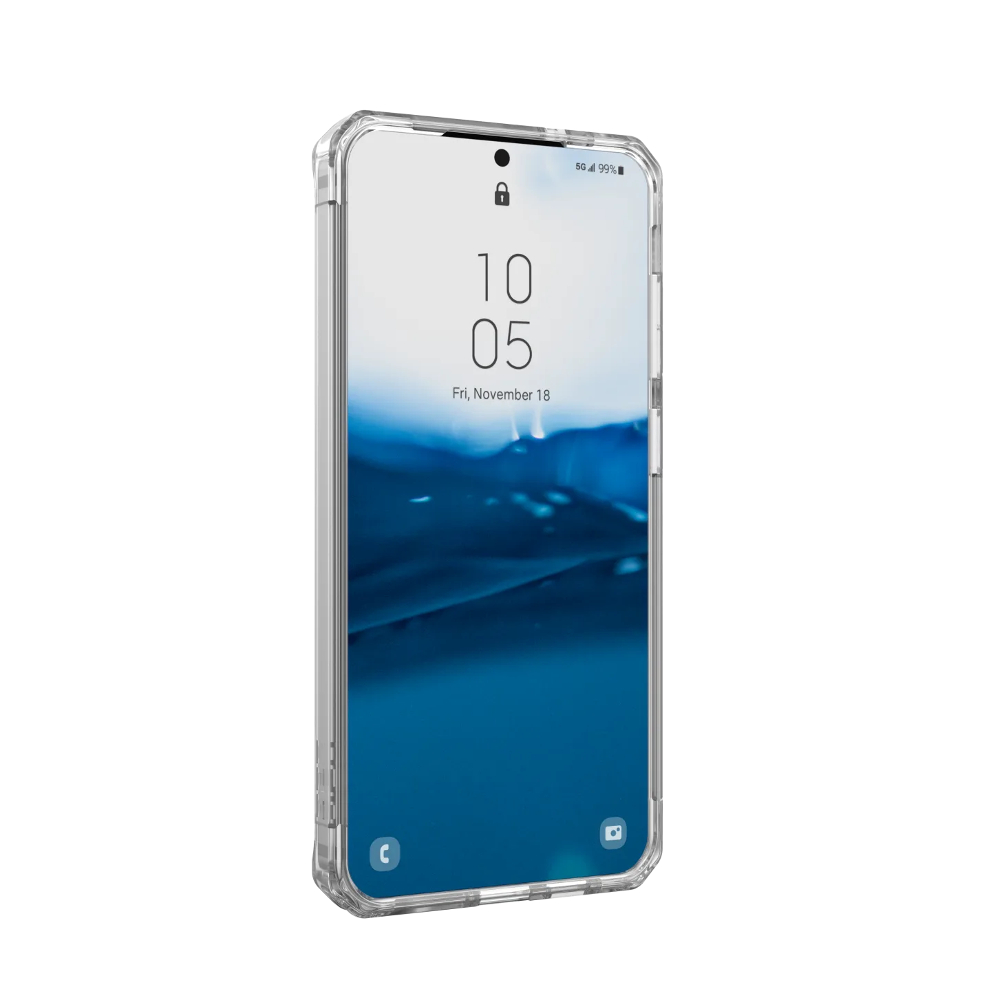 UAG Plyo Rugged Case Samsung S24 Plus 5G 6.7 - Clear Ice - Image 6