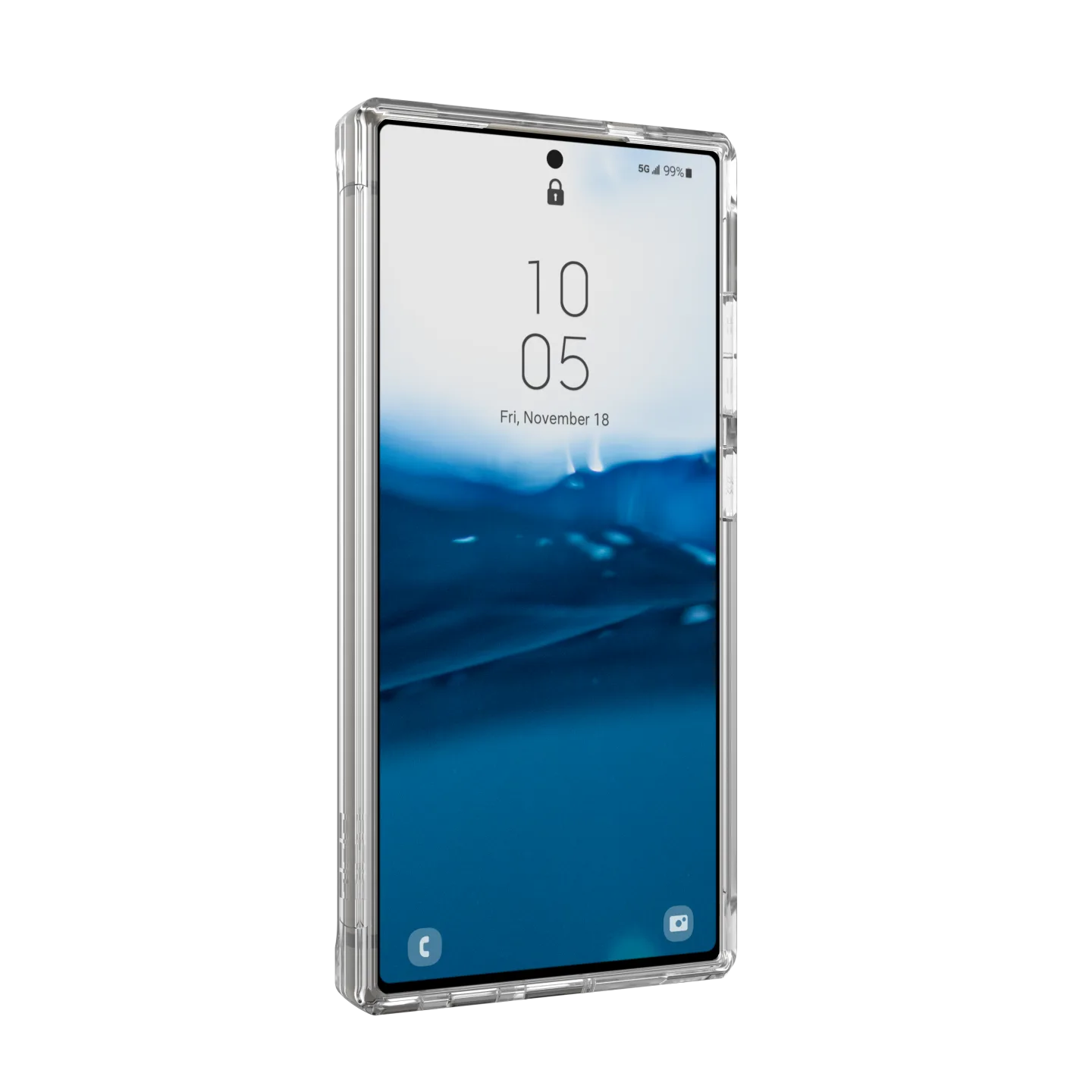 UAG Plyo Rugged Case Samsung S24 Ultra 5G 6.8 - Clear Ice - Image 7