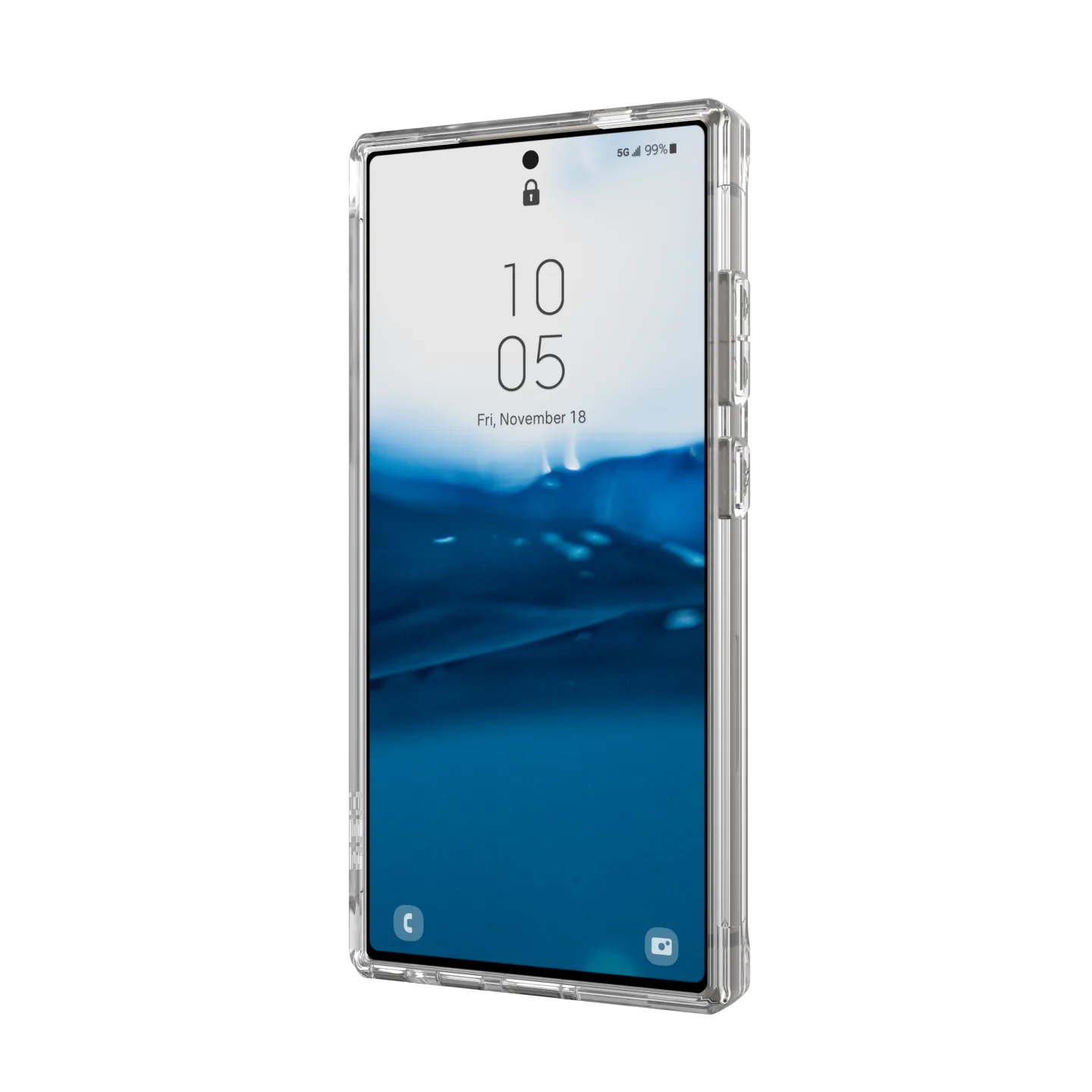 UAG Plyo Rugged Case Samsung S24 Ultra 5G 6.8 - Clear Ice - Image 8