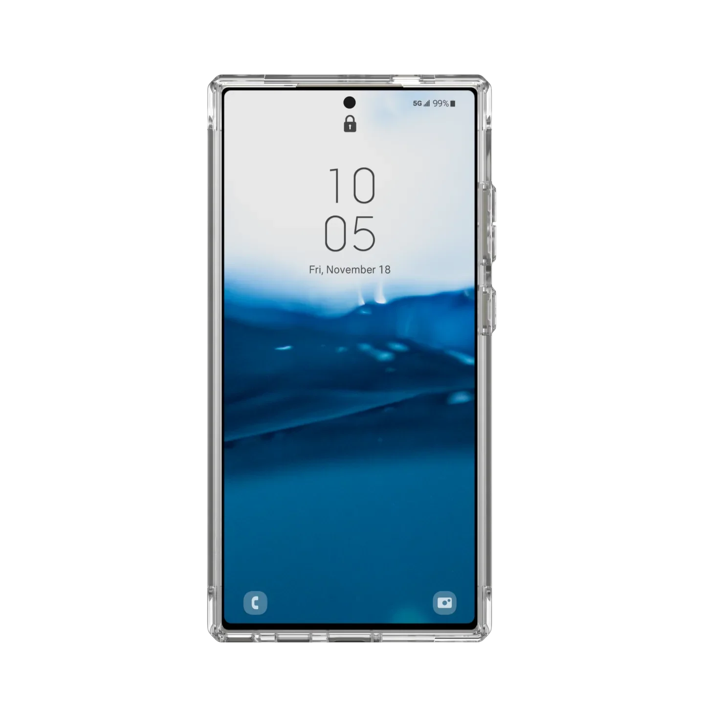 UAG Plyo Rugged Case Samsung S24 Ultra 5G 6.8 - Clear Ice - Image 9