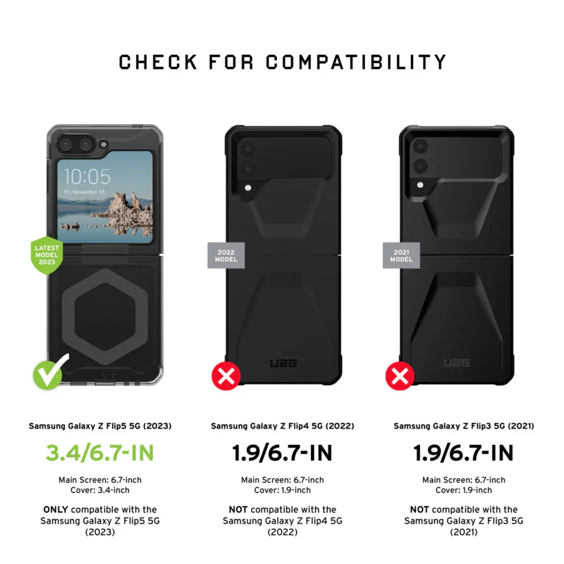 UAG Plyo Case for Samsung Galaxy Z Flip 5 (2023) - Ice - Image 10