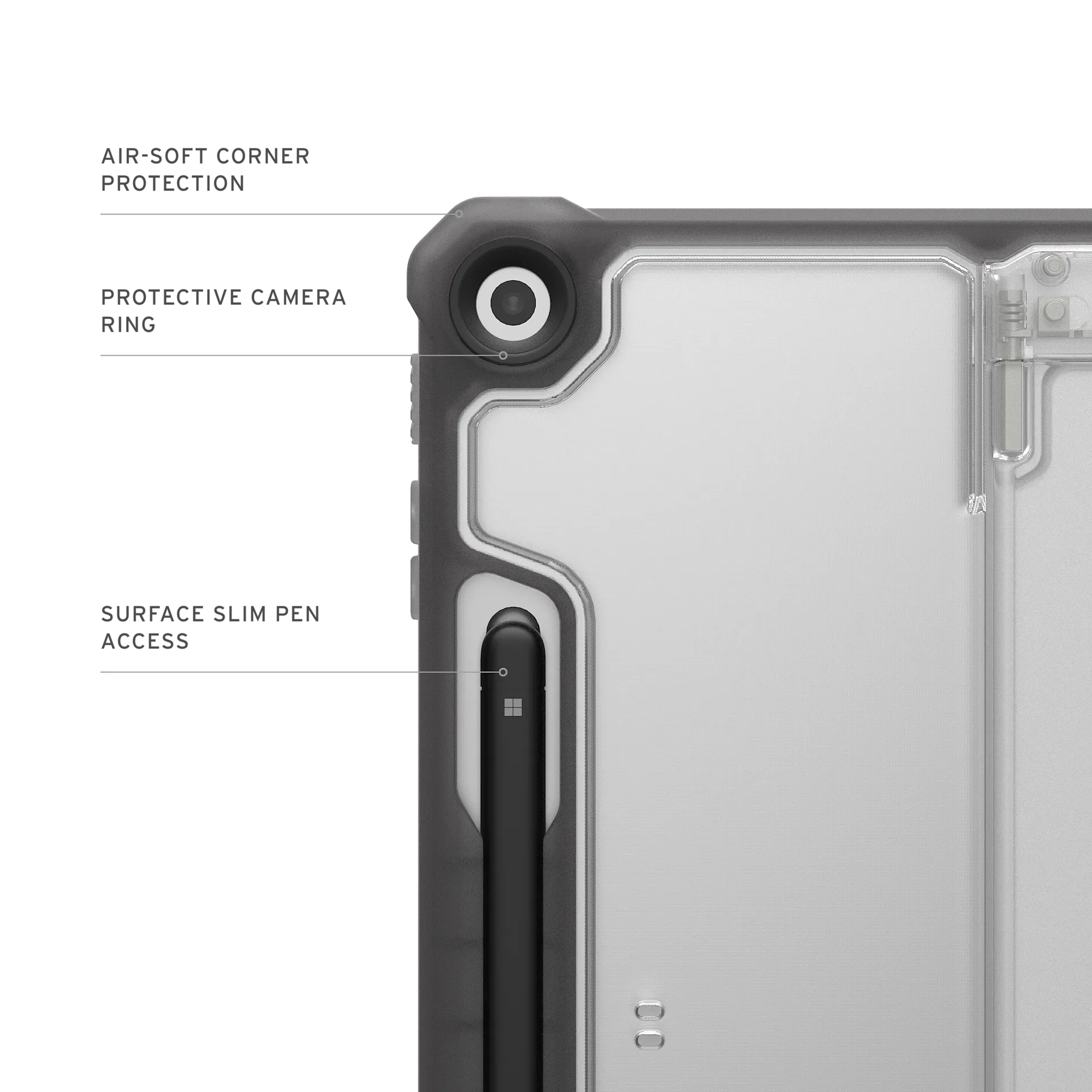 UAG Plyo Case for Surface Pro 12 2025 - Clear - Image 5