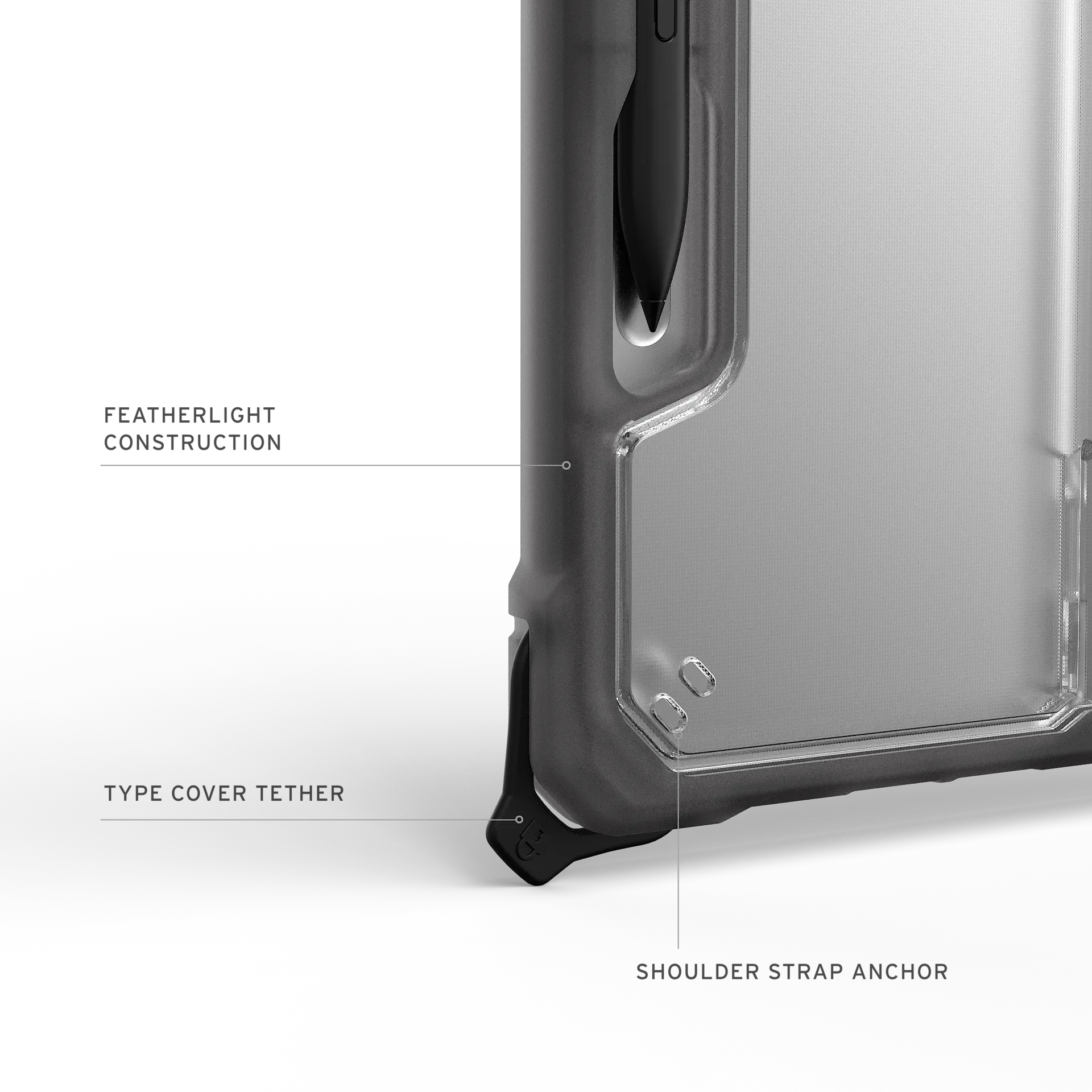 UAG Plyo Case for Surface Pro 12 2025 - Clear - Image 6