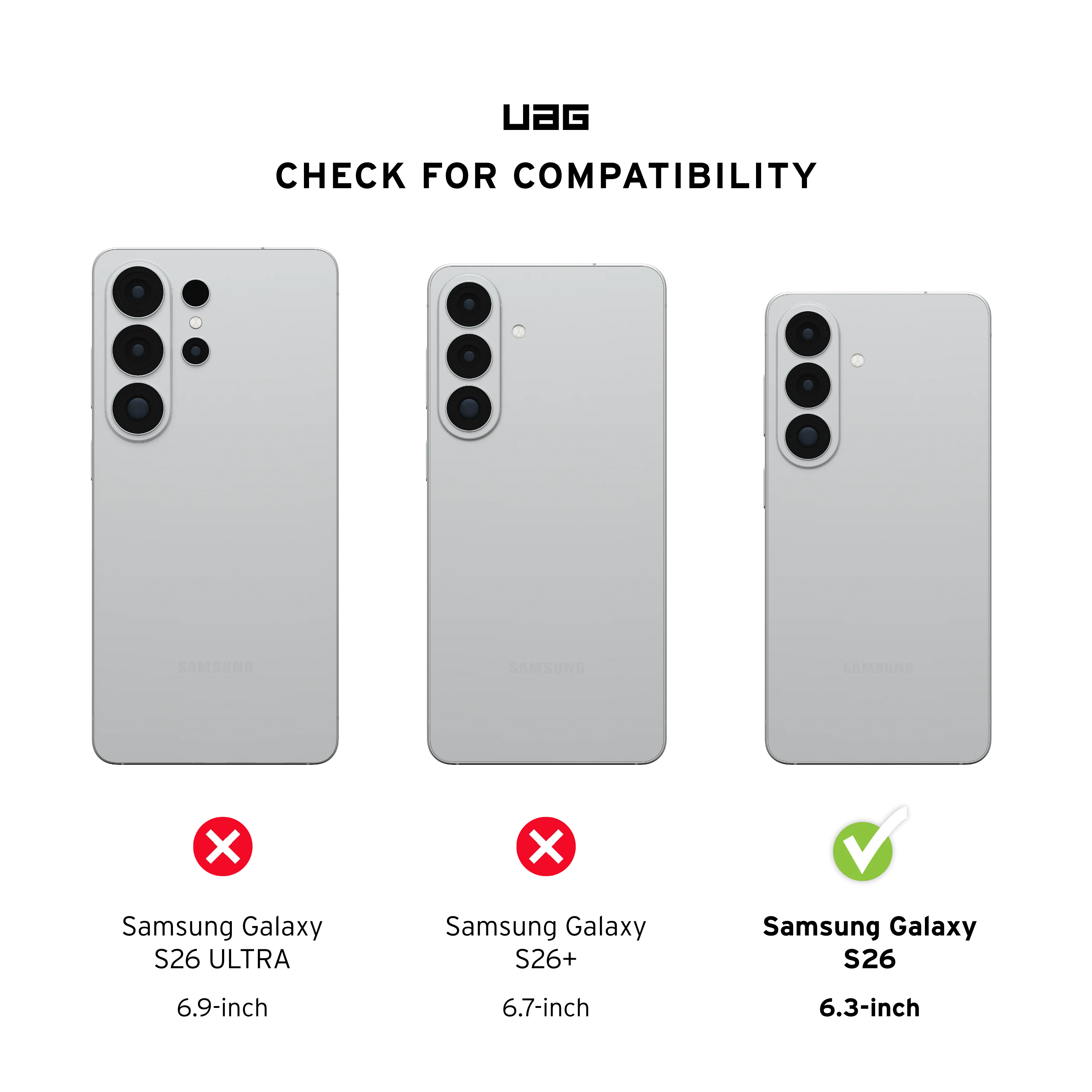 UAG Plyo with Magnets Samsung Galaxy S26 Standard - Ice / Silver - Image 5