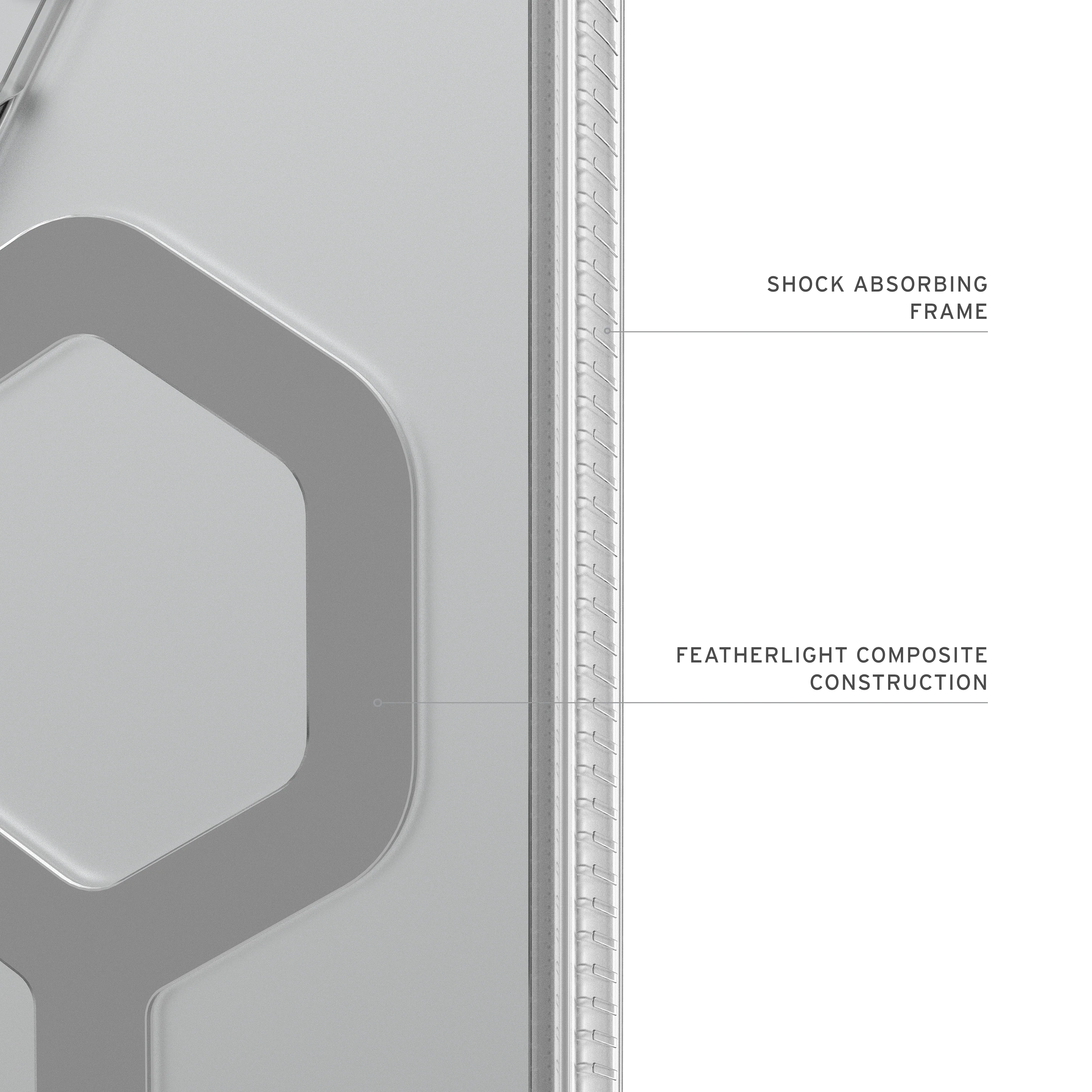 UAG Plyo with Magnets Samsung Galaxy S26 Ultra - Ice / Silver - Image 3