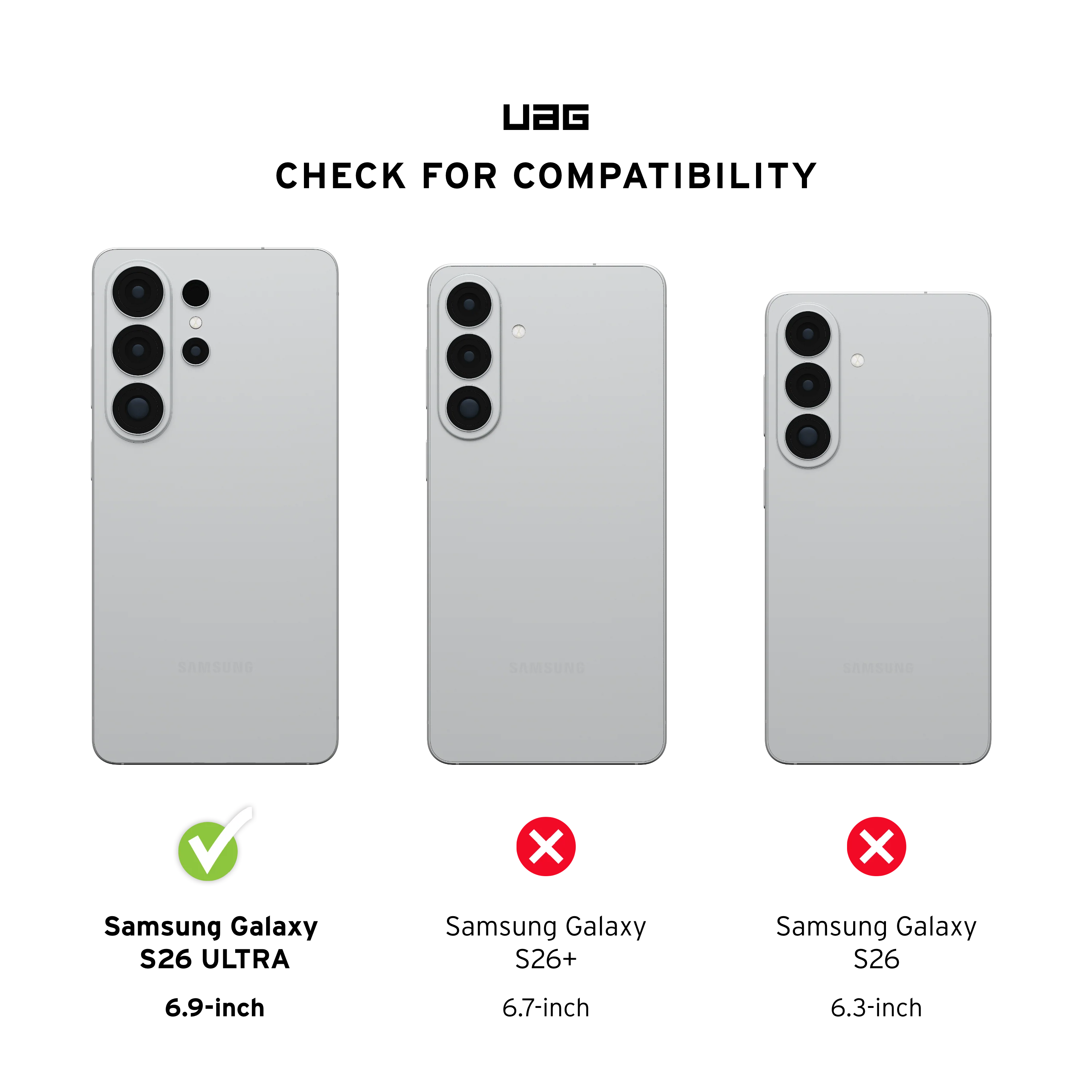 UAG Plyo with Magnets Samsung Galaxy S26 Ultra - Ice / Silver - Image 4