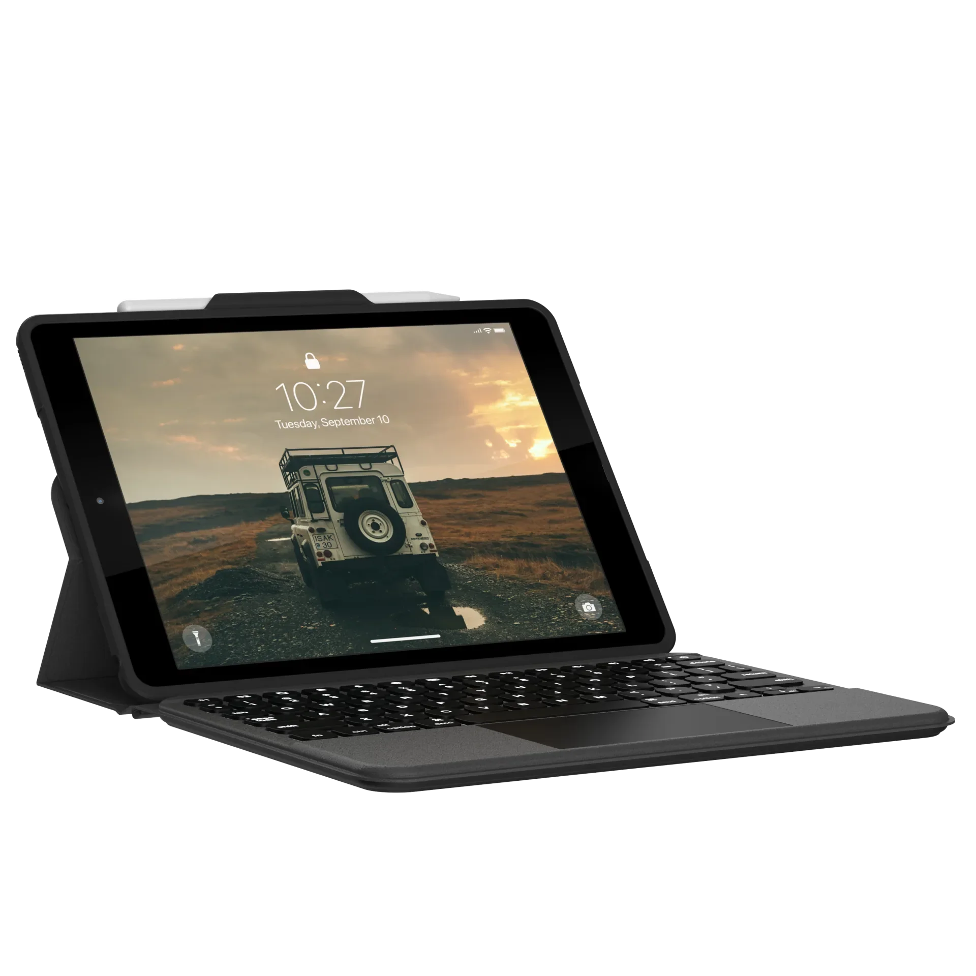 UAG Rugged Bluetooth Keyboard & Trackpad Case iPad 10.2 - Black - Image 5