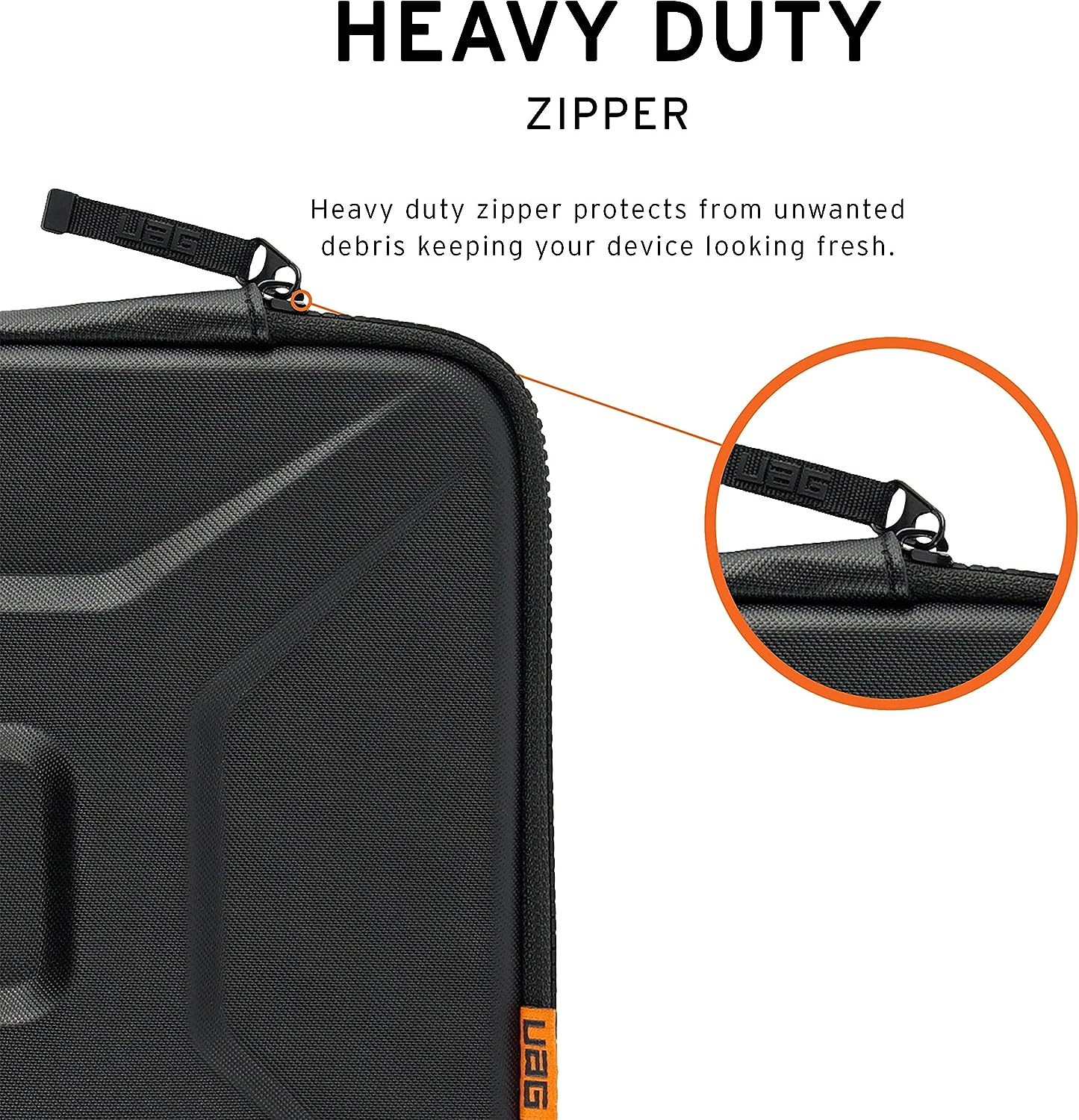 UAG Rugged Medium Laptop / Tablet Sleeve 13 inch with handle - Black - Image 6