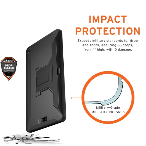 UAG Scout Case Kickstand & Handstrap Samsung Tab A8 X200 & X205 10.5 inch 2021 - Image 6