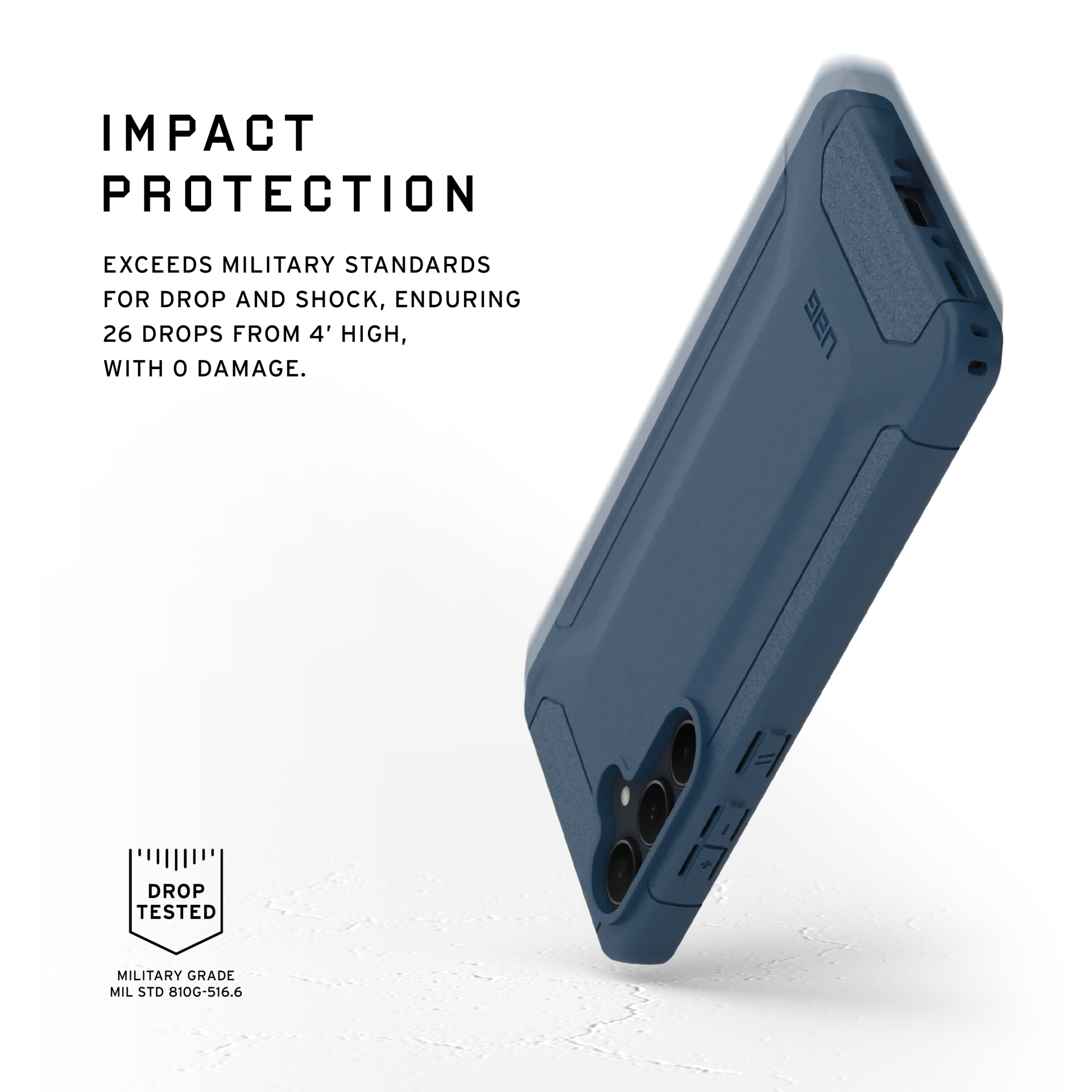 UAG Scout Tough & Rugged Case Samsung Galaxy A35 5G - Mallard Blue - Image 3