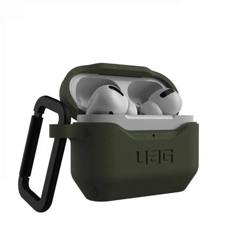UAG Silicone Case Apple Airpods Pro Protective Case-Olive - Image 2