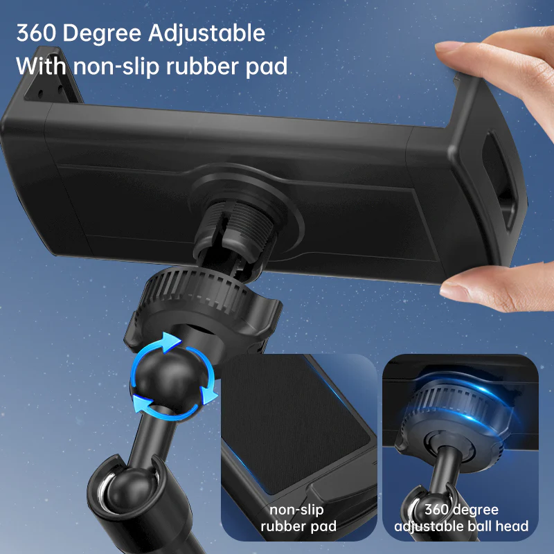Universal iPad & Tablet Car / Truck Dash Mount with 3M VHB Mounting Disc - Black - Image 3