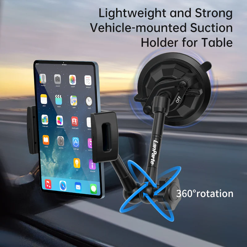 Universal iPad & Tablet Car / Truck Dash Mount with 3M VHB Mounting Disc - Black - Image 7