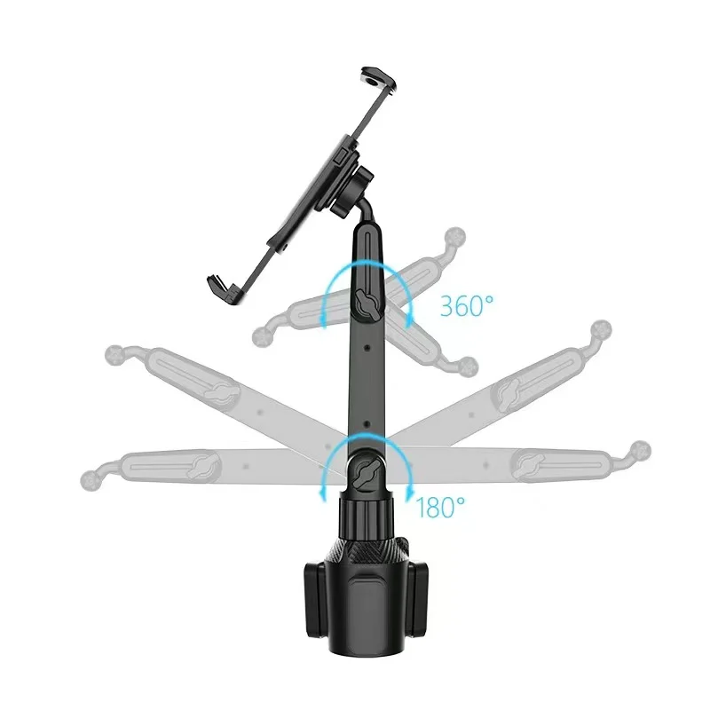 Universal iPad & Tablet Car / Truck Drink Cup Holder Mount - Black - Image 4